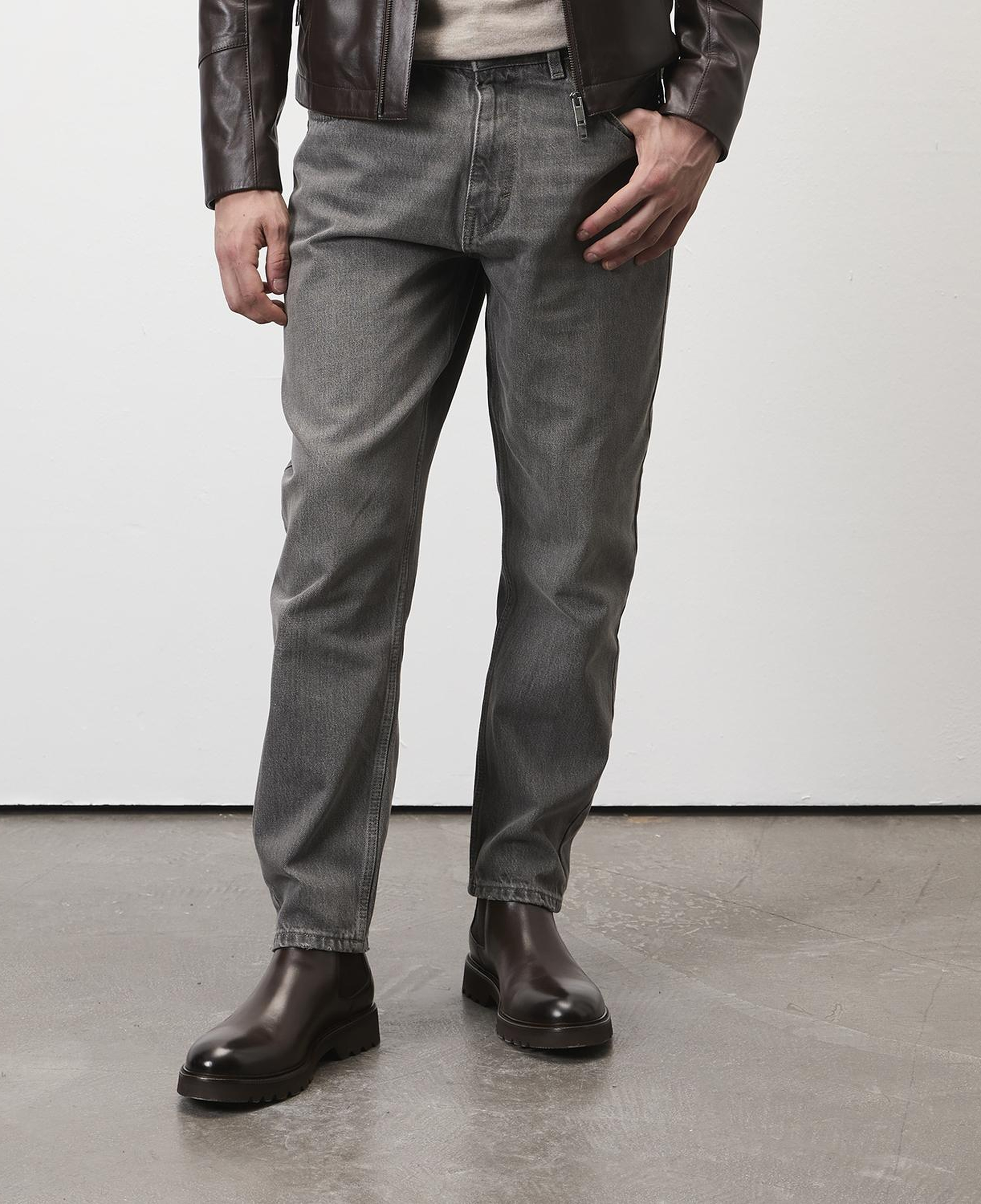 Gaven Kahve Erkek Lastikli Deri Chelsea Bot