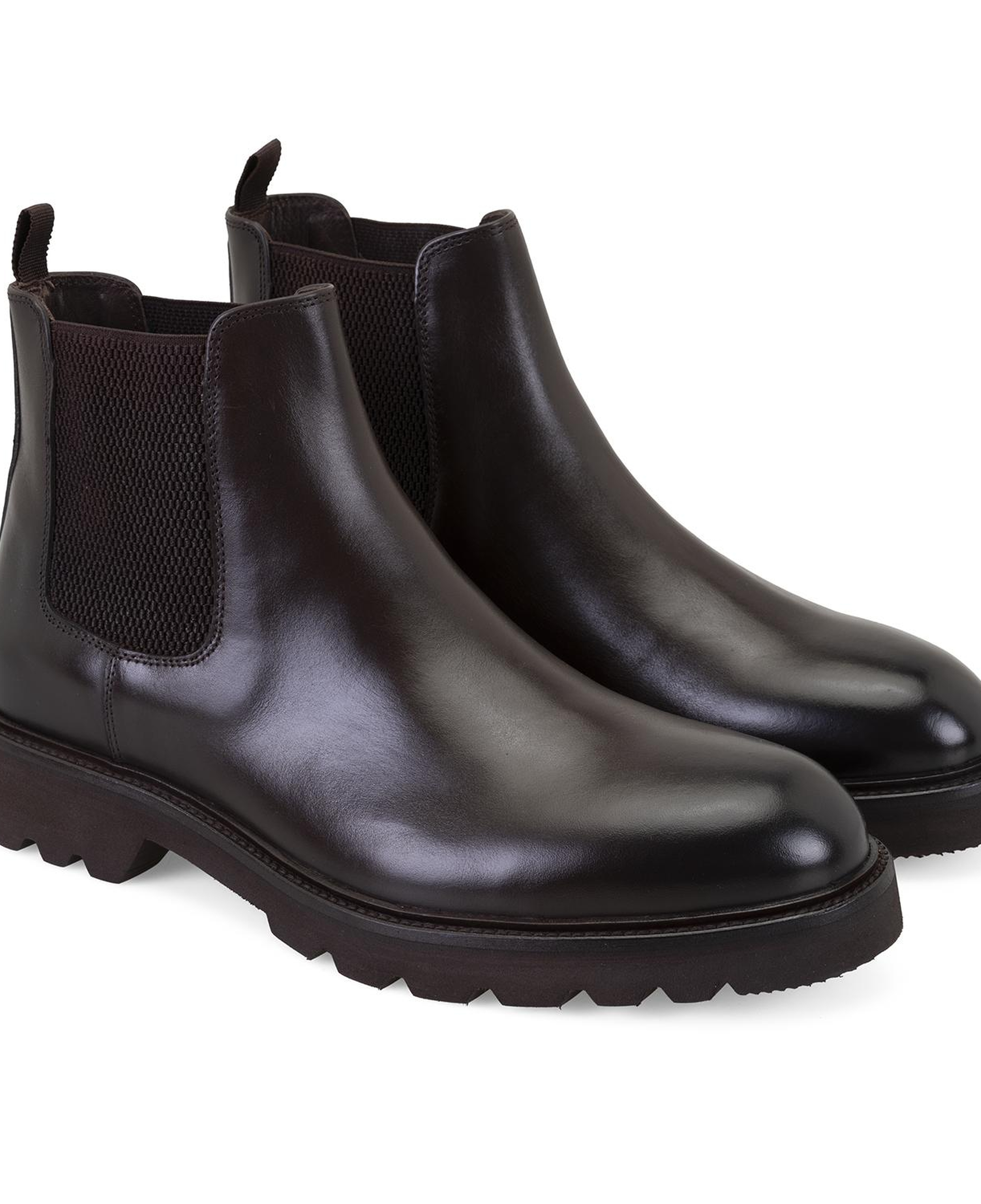 Gaven Kahve Erkek Lastikli Deri Chelsea Bot