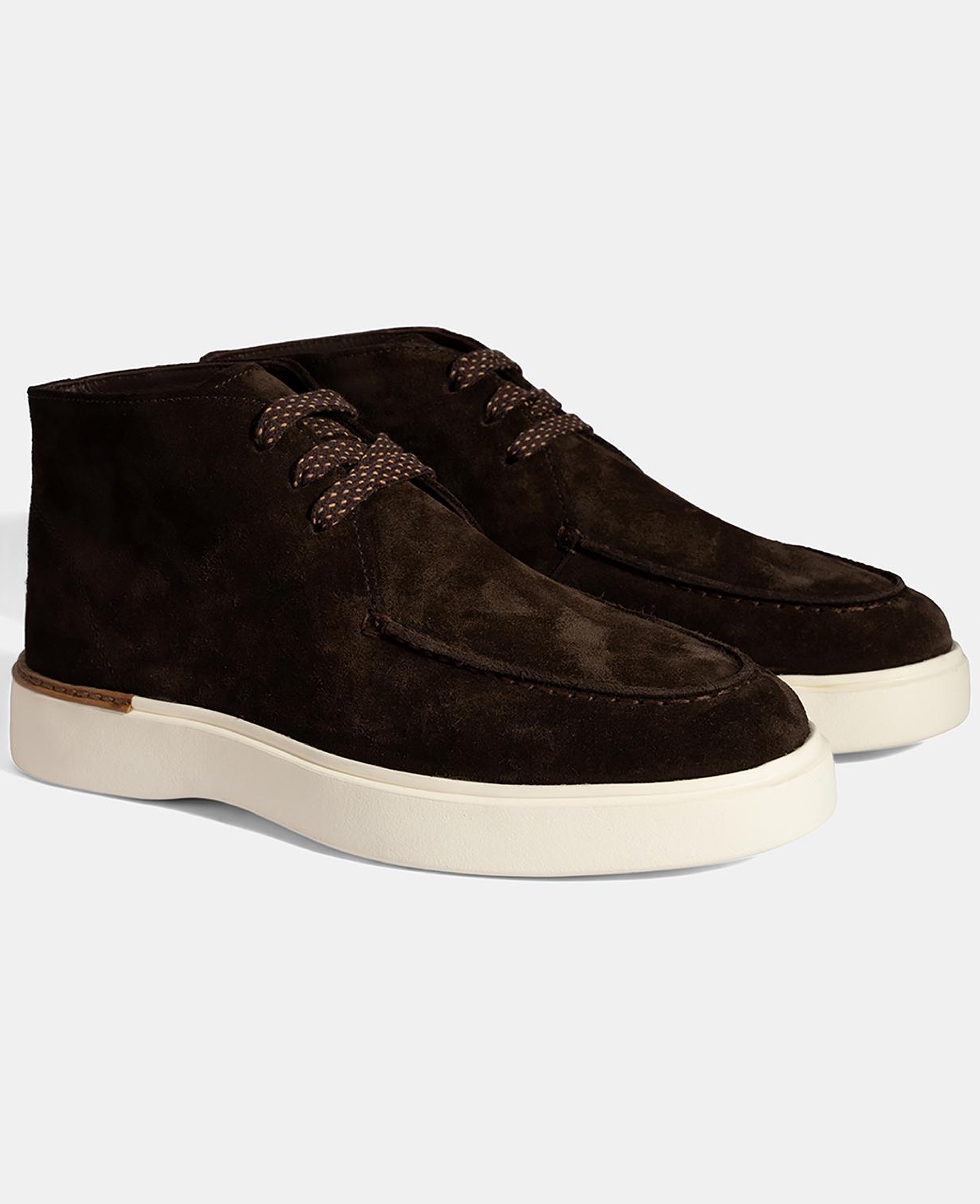 Erkek Kahve Bağcıklı Süet Bot