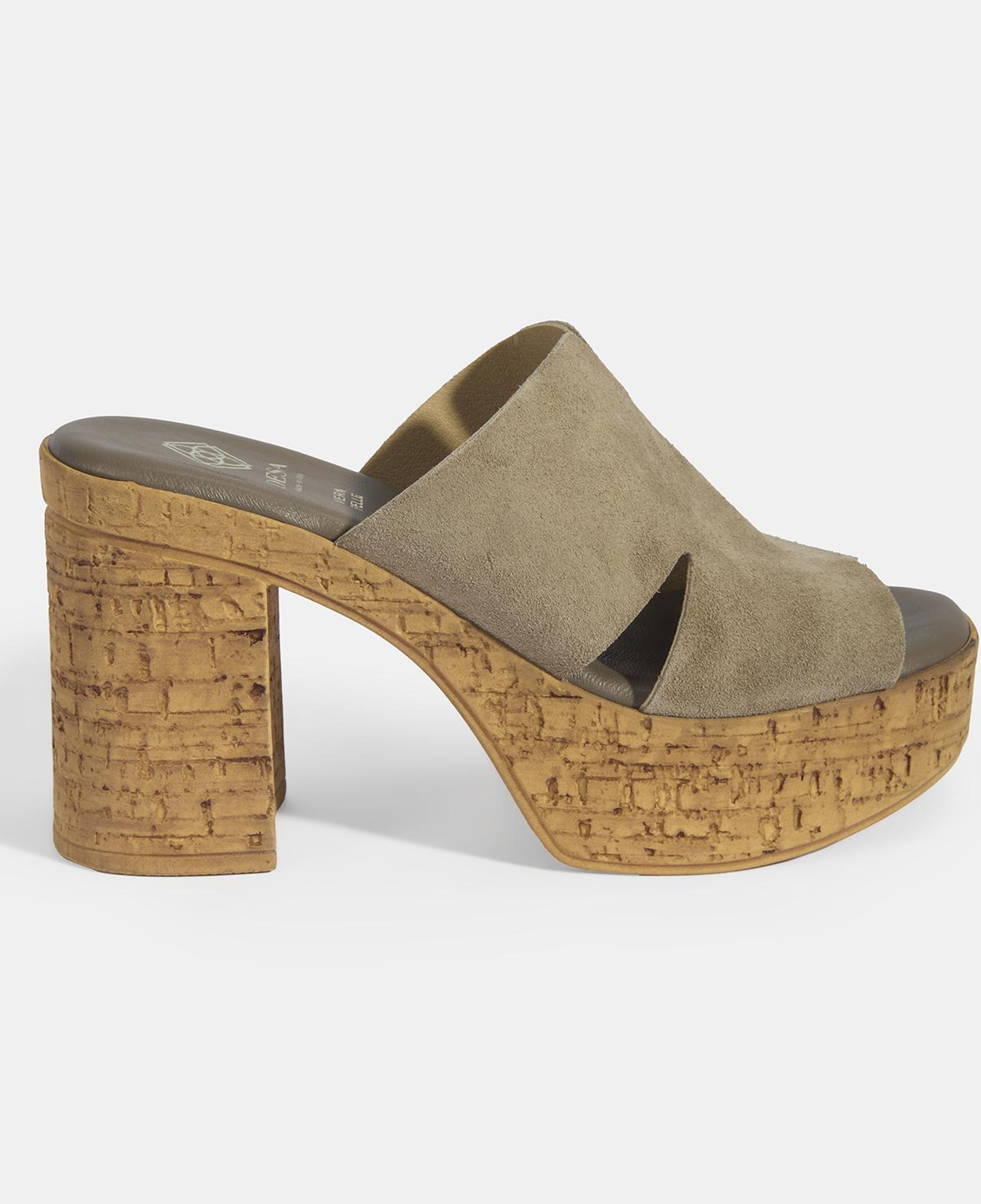 Kadın Vizon Süet Topuklu Terlik