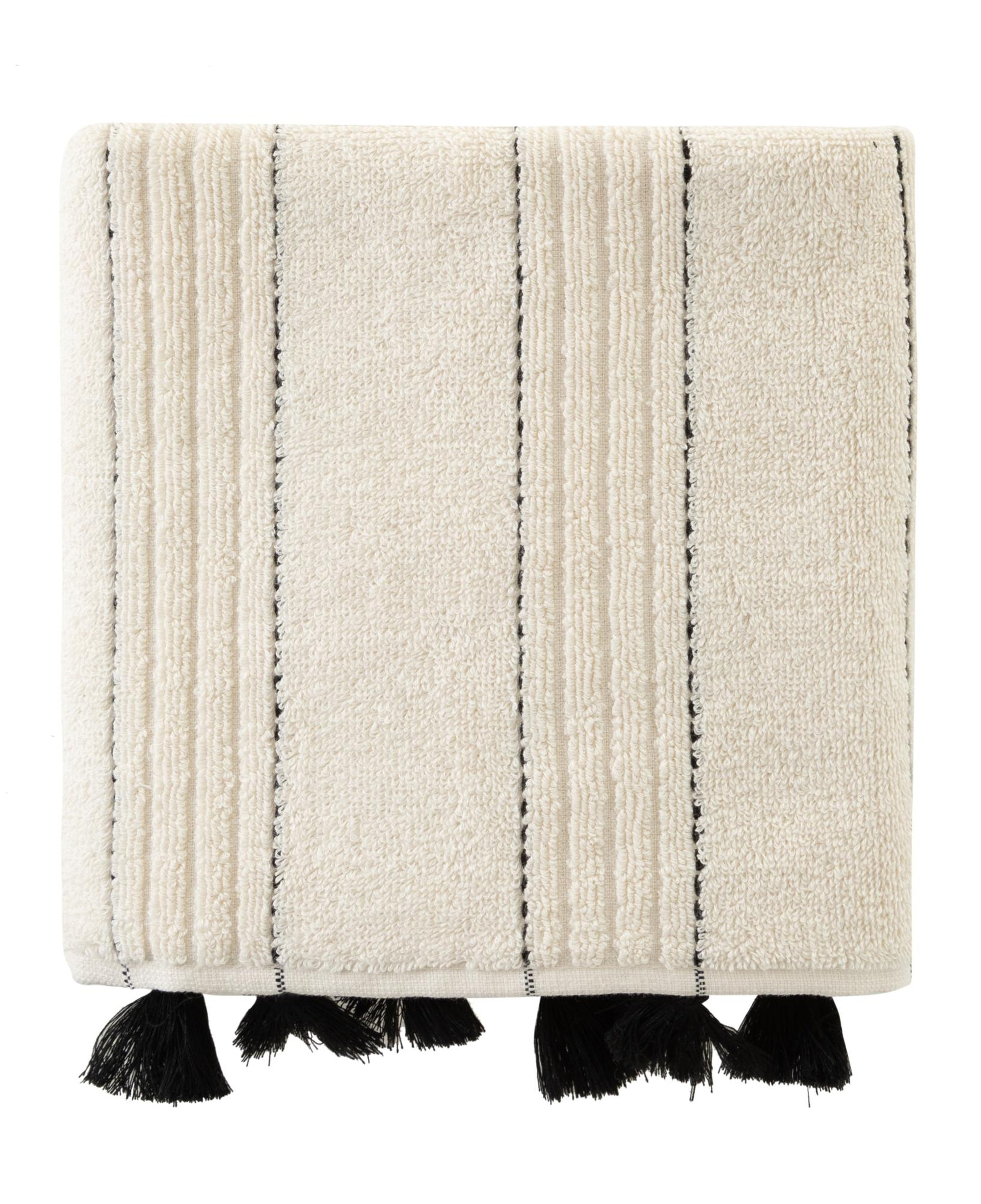 LINDA KREM PÜSKÜLLÜ YÜZ HAVLUSU 50X80