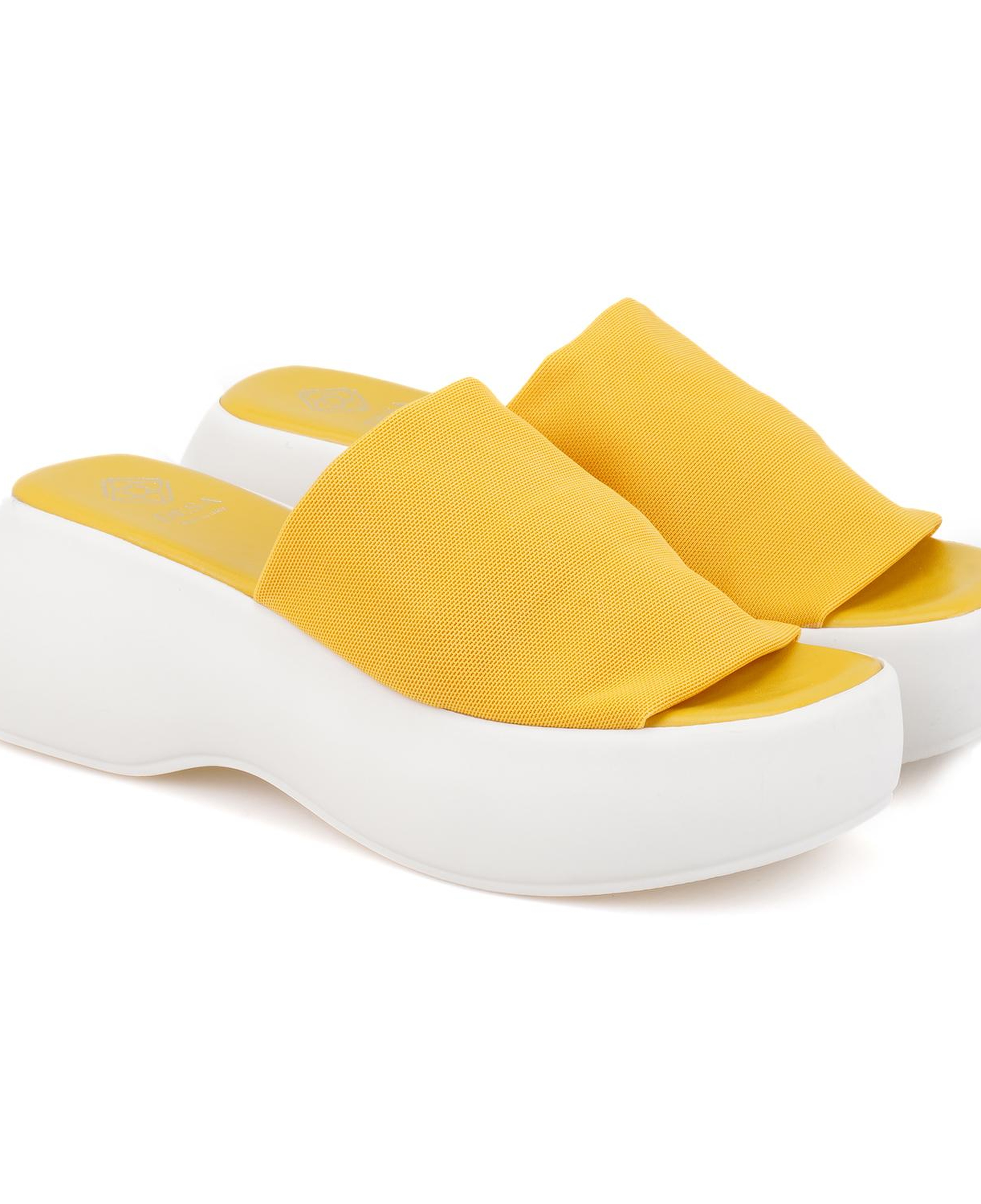 Kadın Sarı Platform Tabanlı Terlik