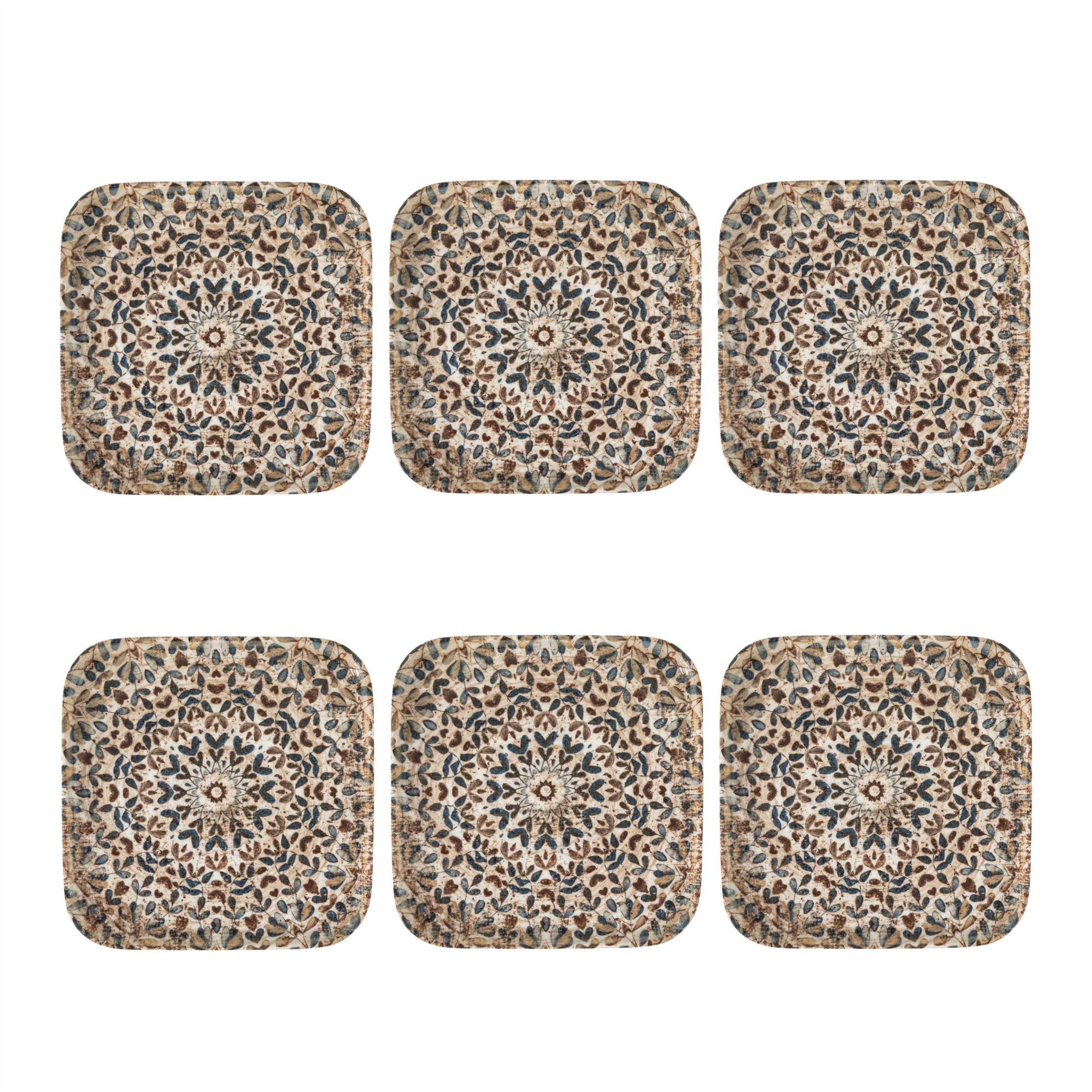 EPHESUS KARE PASTA TABAĞI SETİ 22CM-6LI