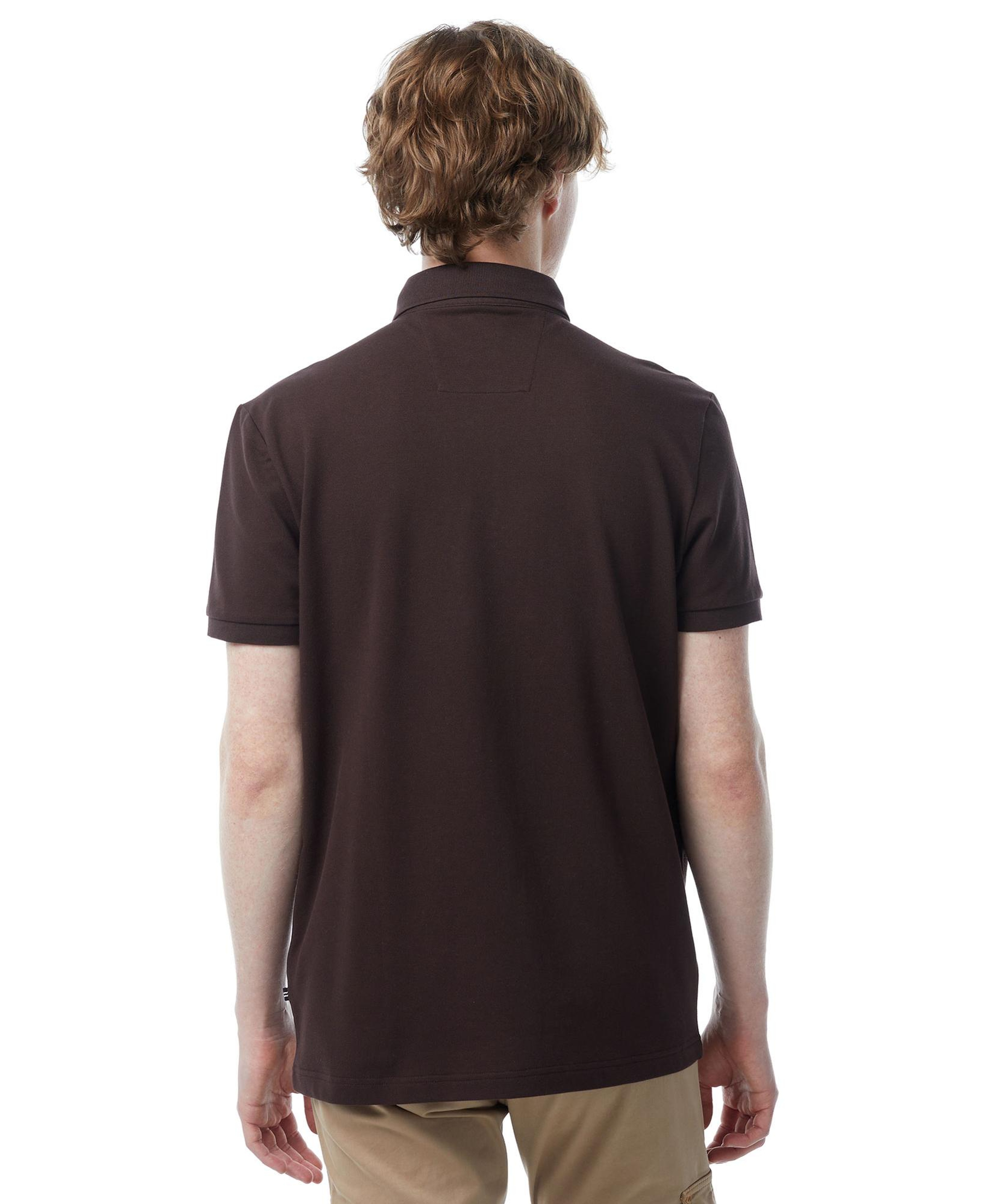Nautica Erkek Kahverengi Slim Fit Kısa Kollu Polo Yaka T-Shirt