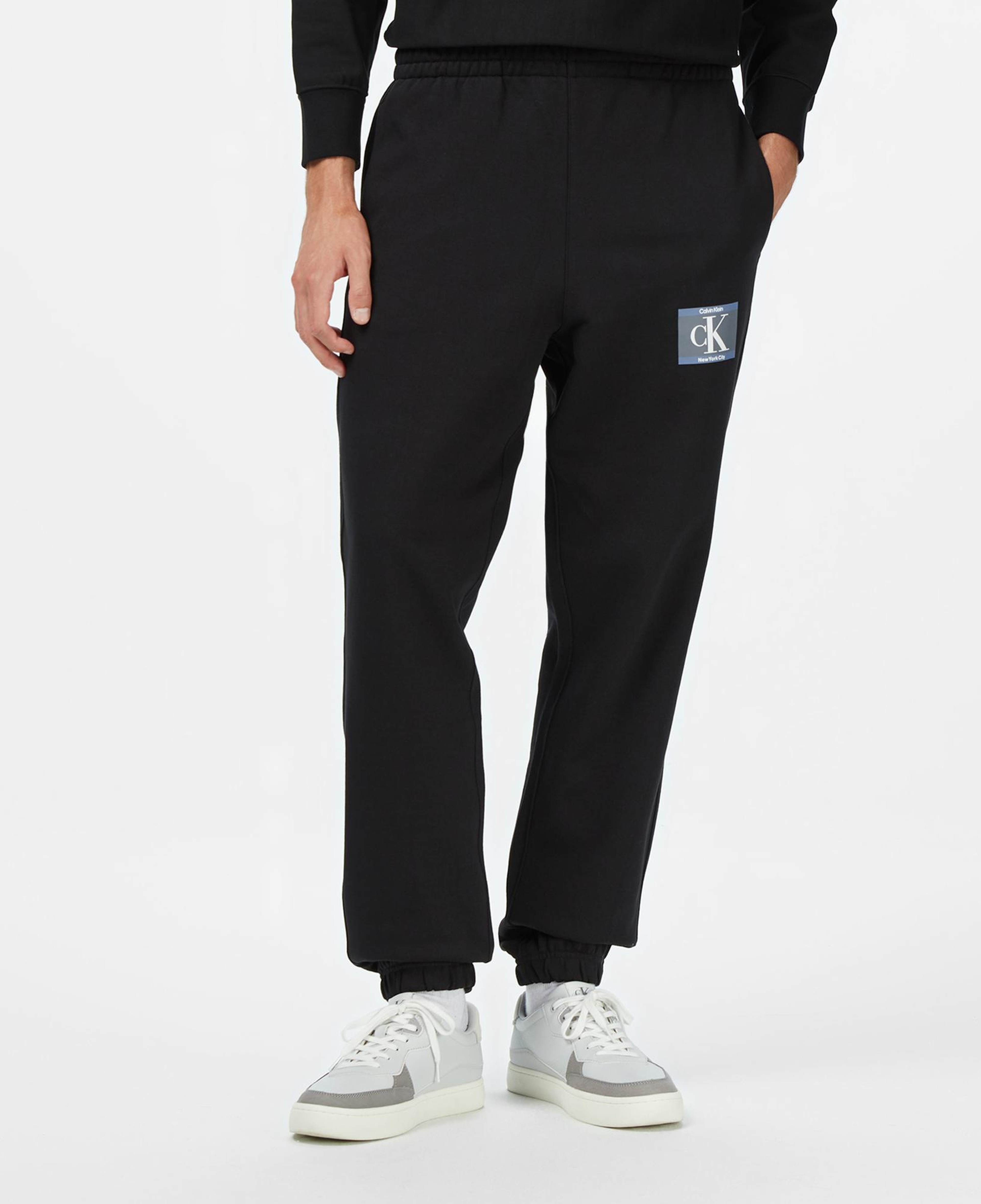Calvin Klein Terry Graphic Jogger Erkek Siyah Eşofman Altı