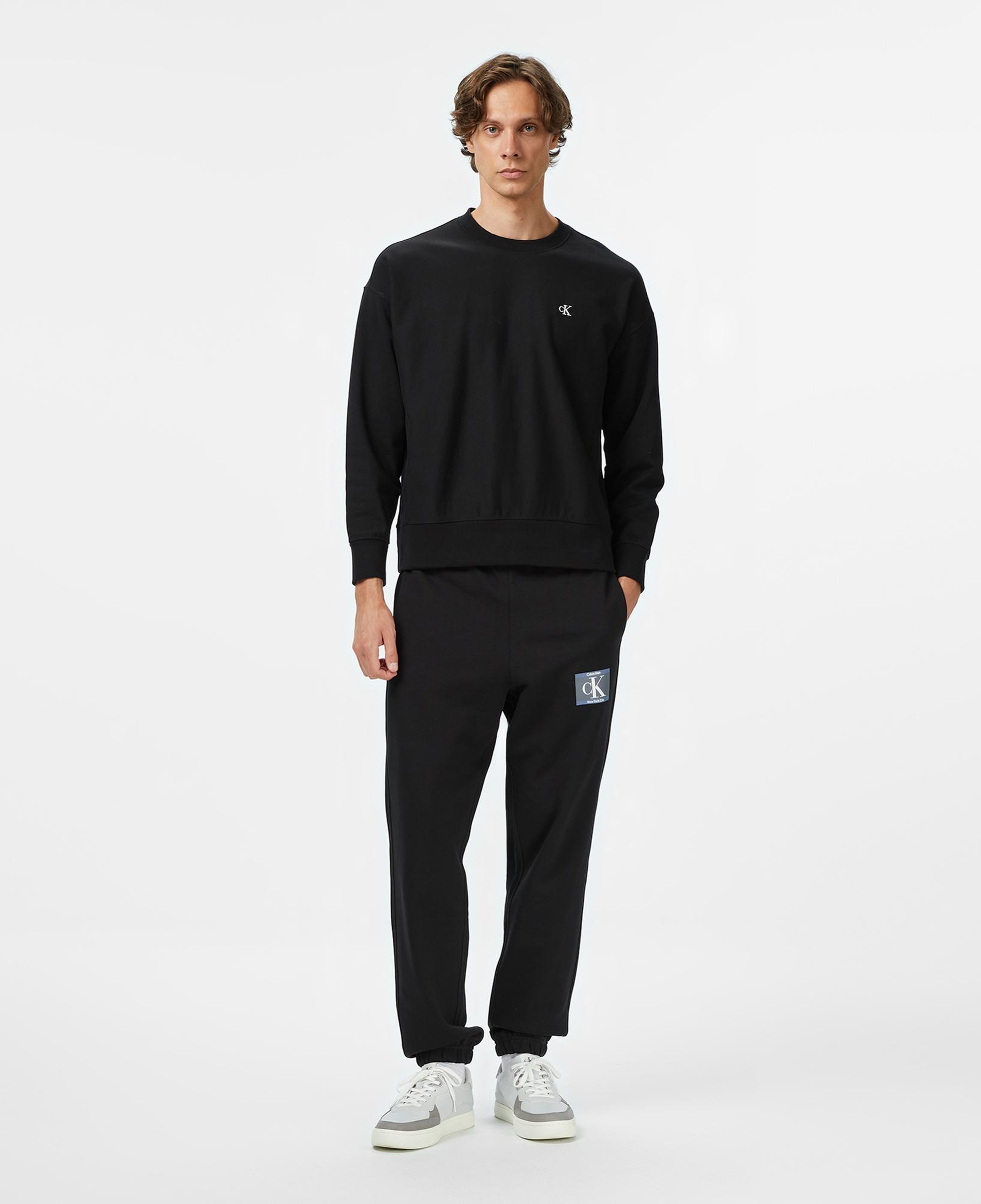 Calvin Klein Terry Graphic Jogger Erkek Siyah Eşofman Altı
