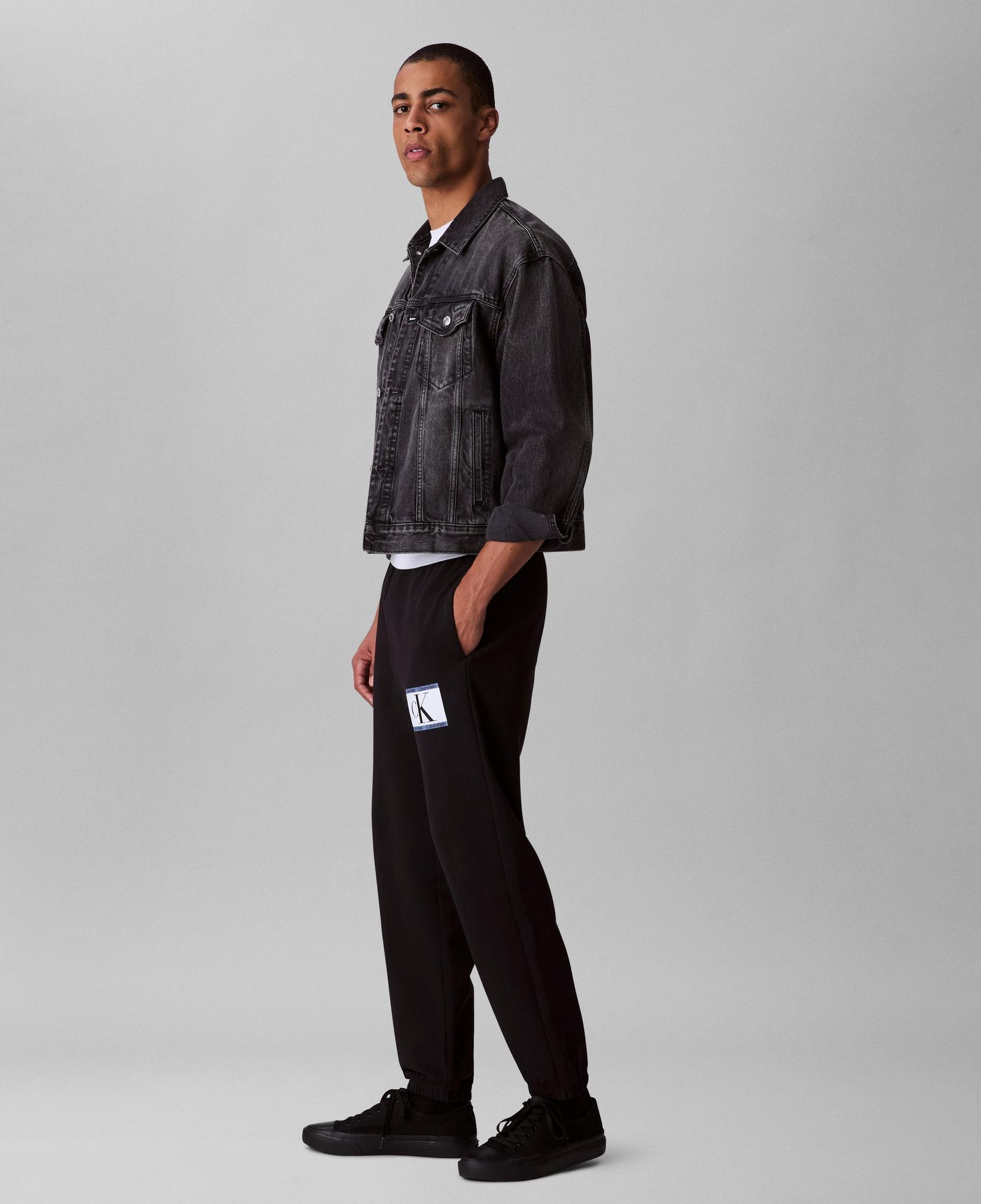 Calvin Klein Terry Graphic Jogger Erkek Siyah Eşofman Altı