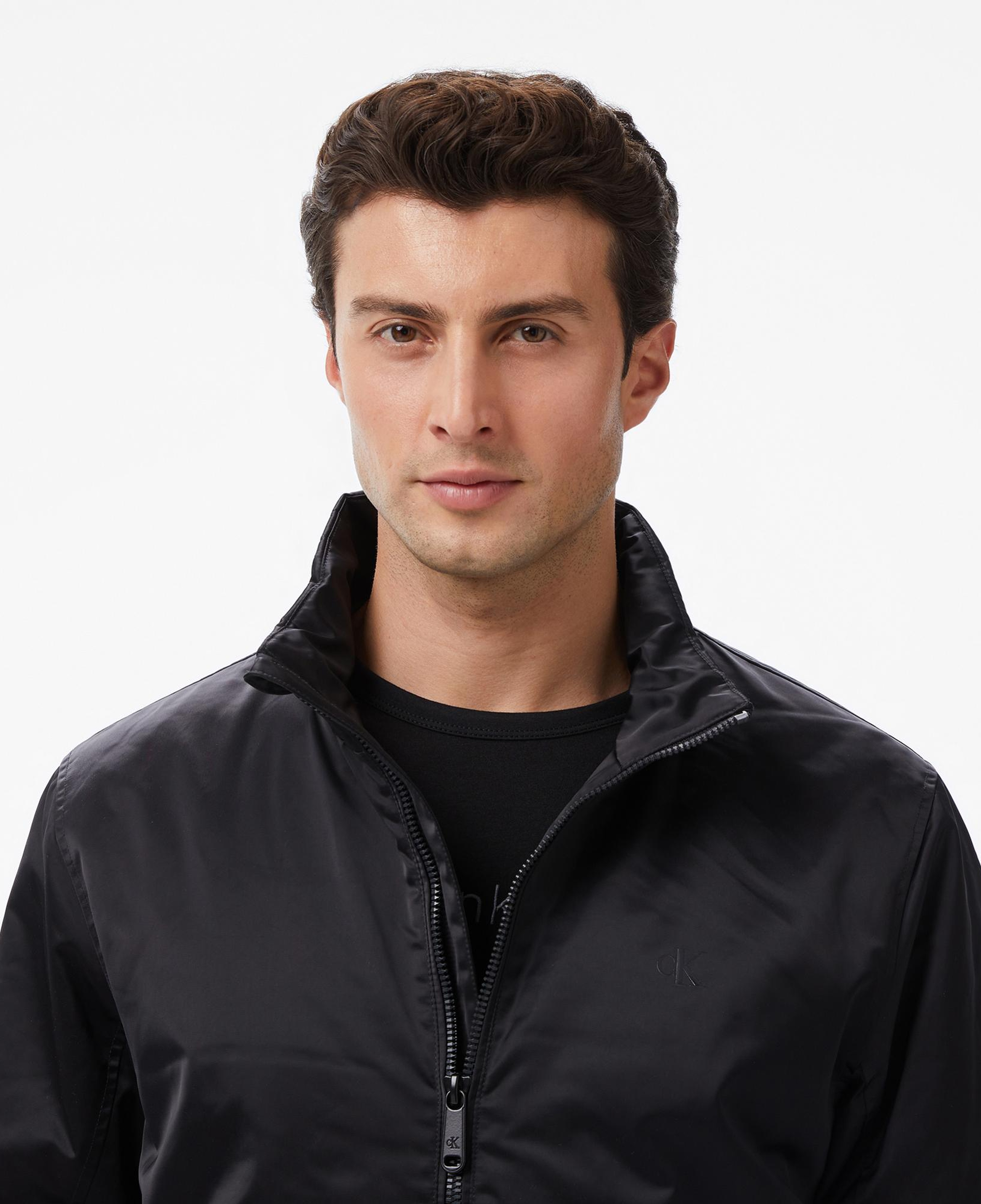 Calvin Klein Padded Harrington Erkek Siyah Ceket