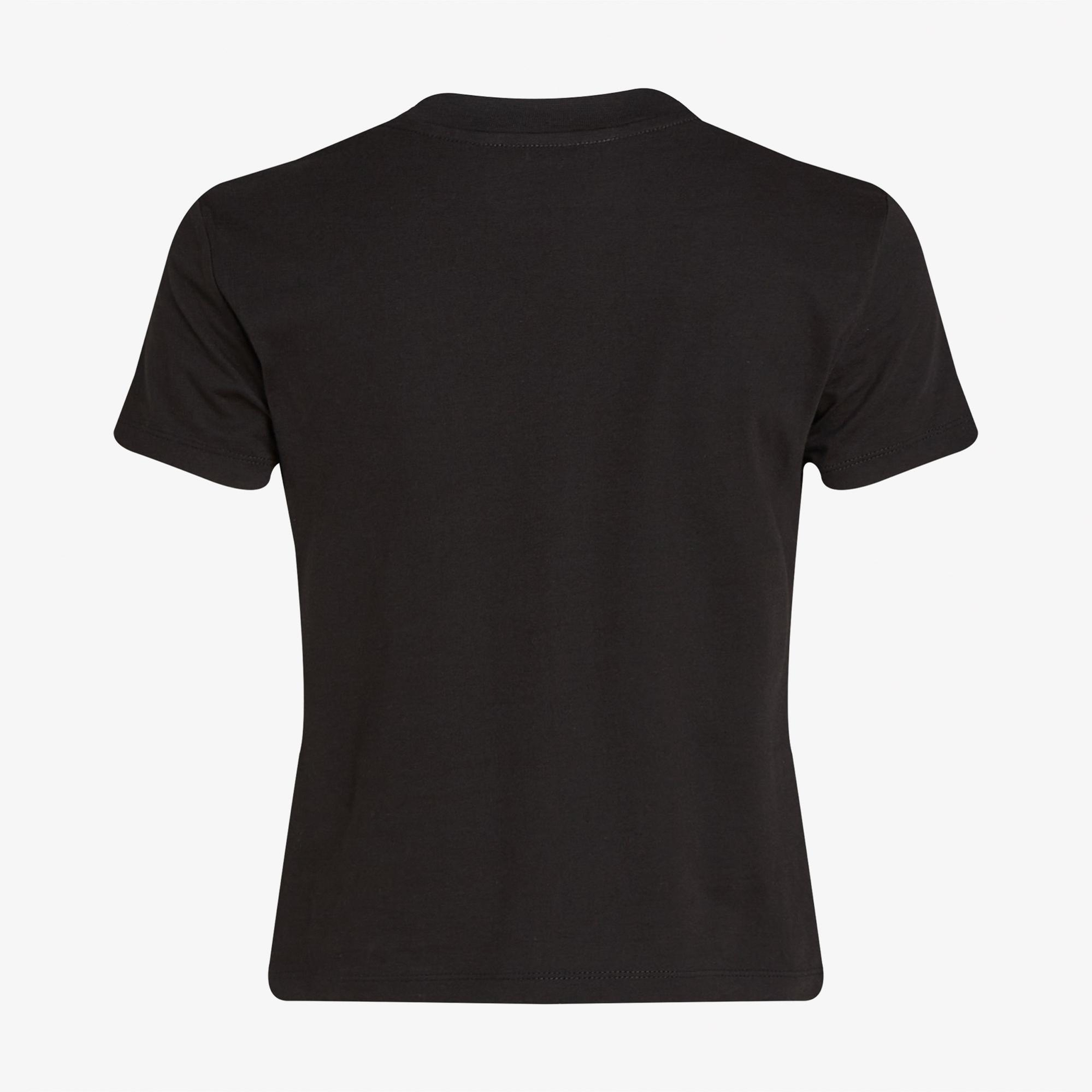 Calvin Klein Front Photo Graphic Baby Kadın Siyah T-Shirt