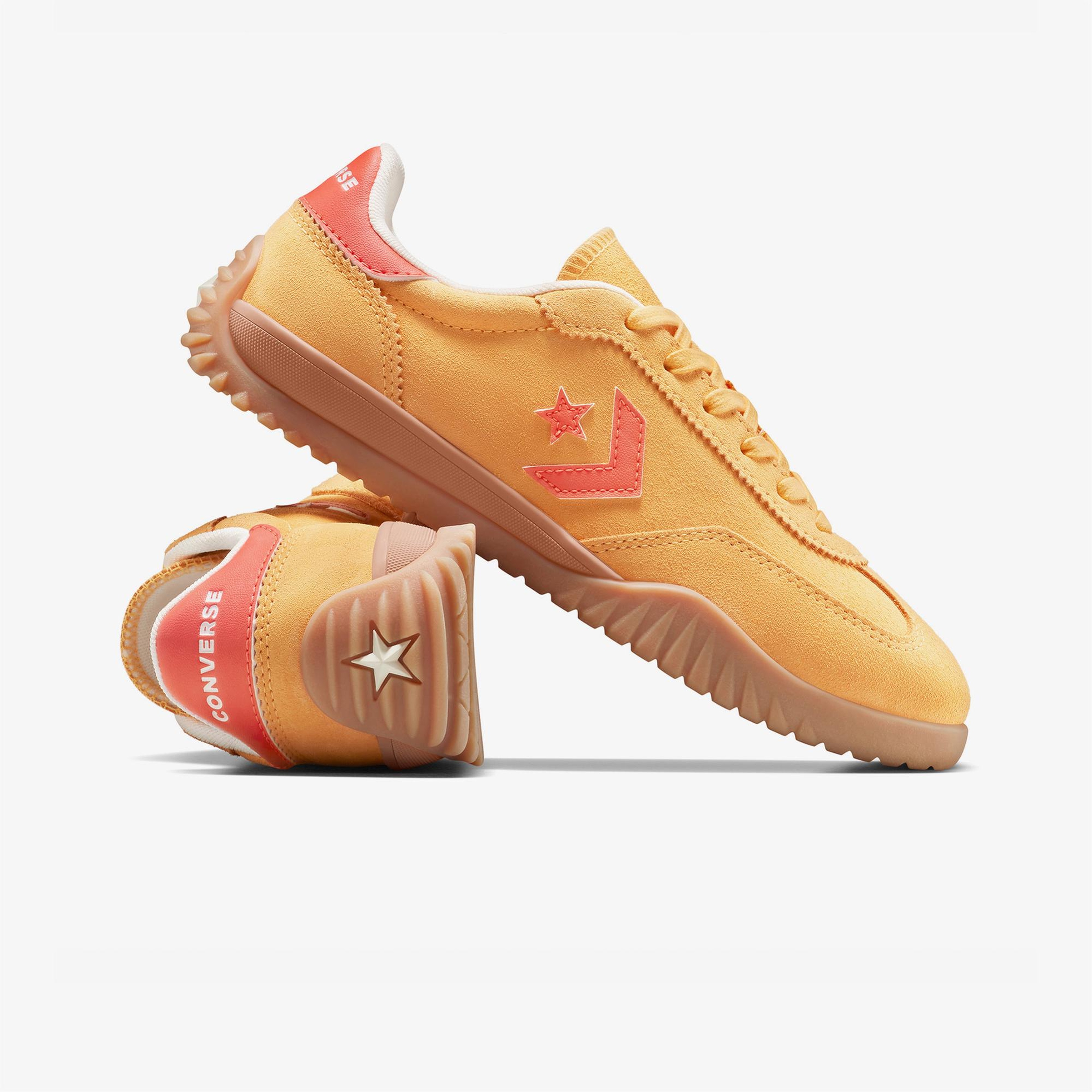 Converse Run Star Trainer Suede Unisex Turuncu Sneaker