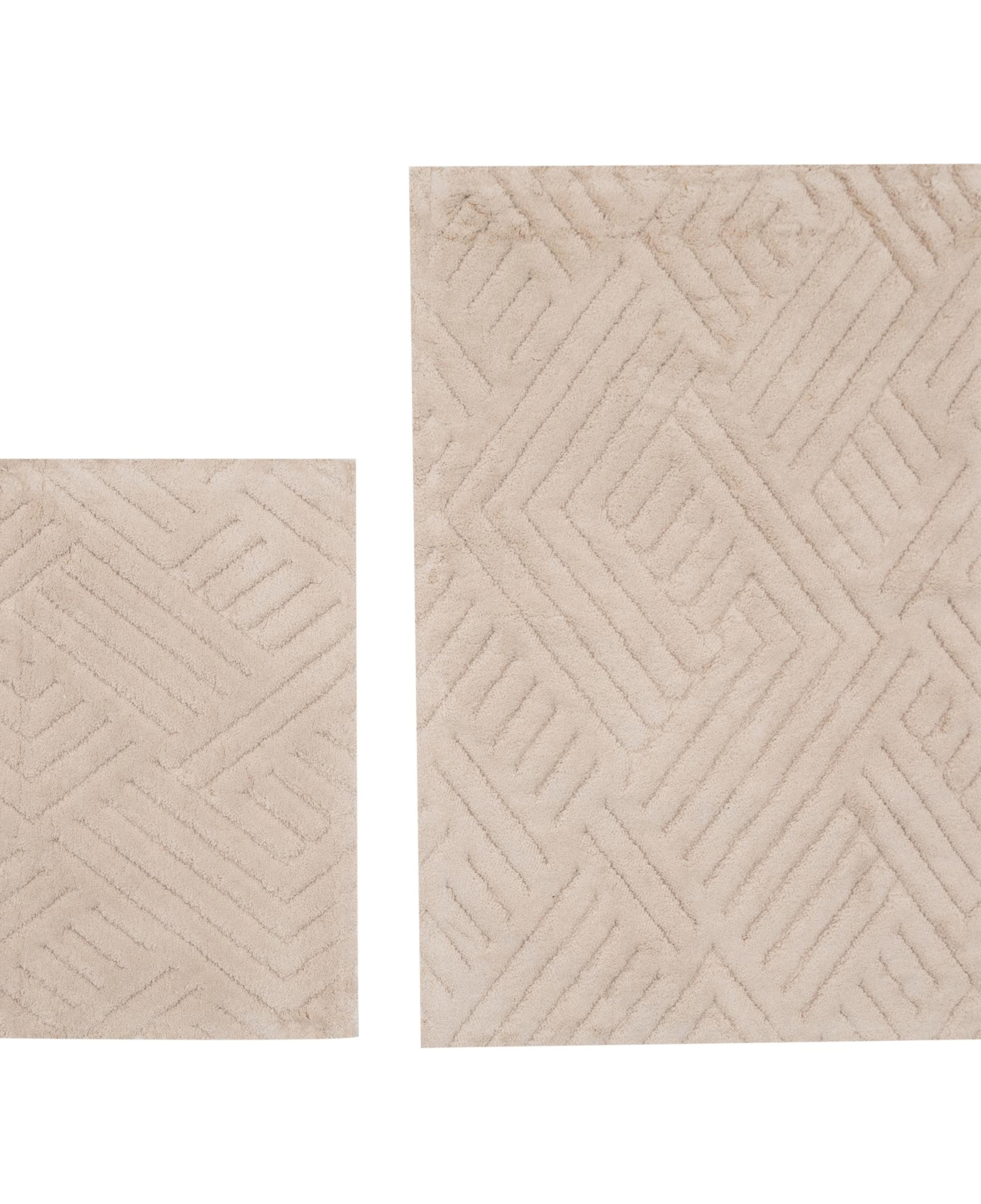 MILAN 2'Lİ BANYO PASPAS SETİ BEJ