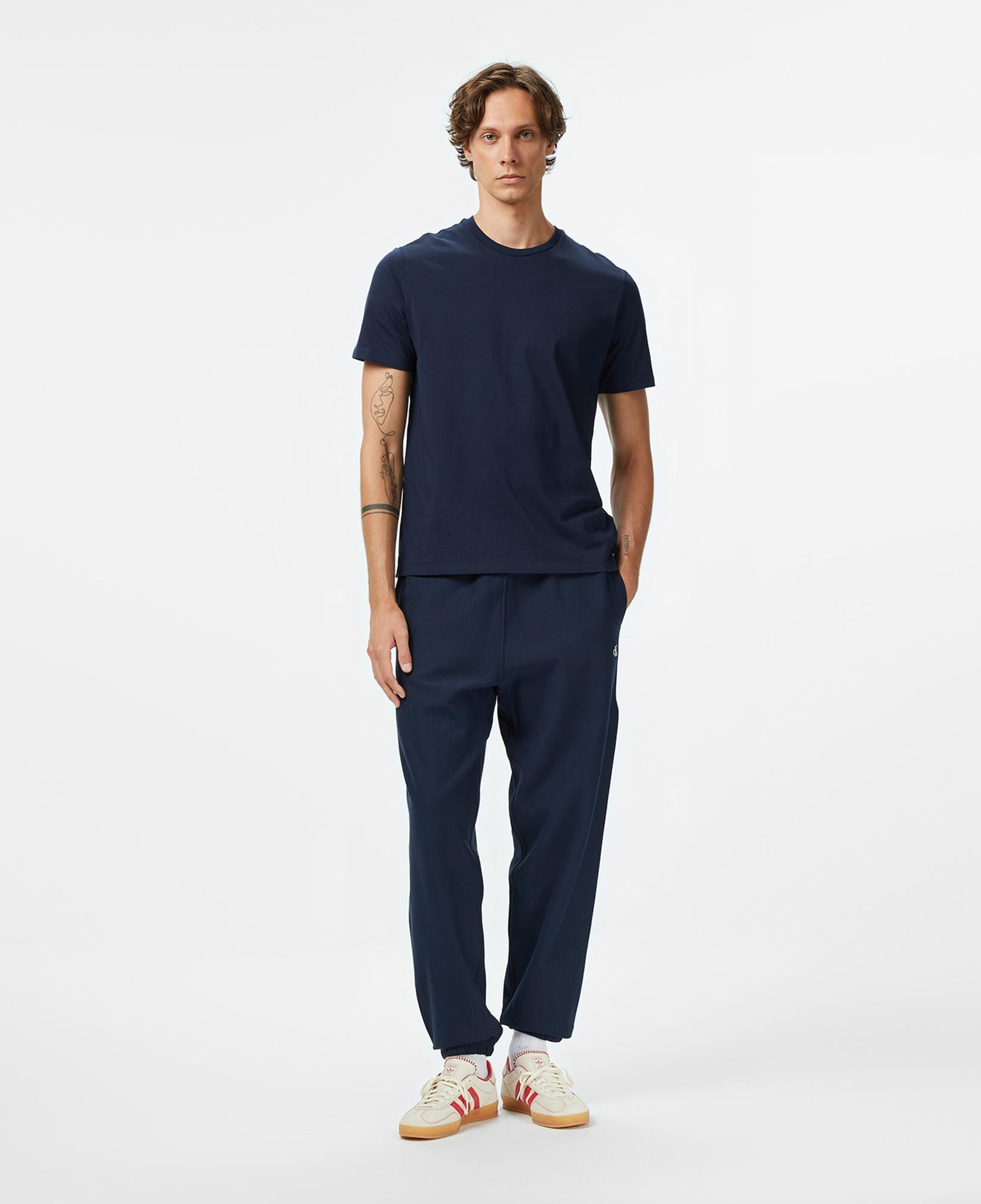Calvin Klein Premium Terry Monogram Jogger Erkek Lacivert Eşofman Altı