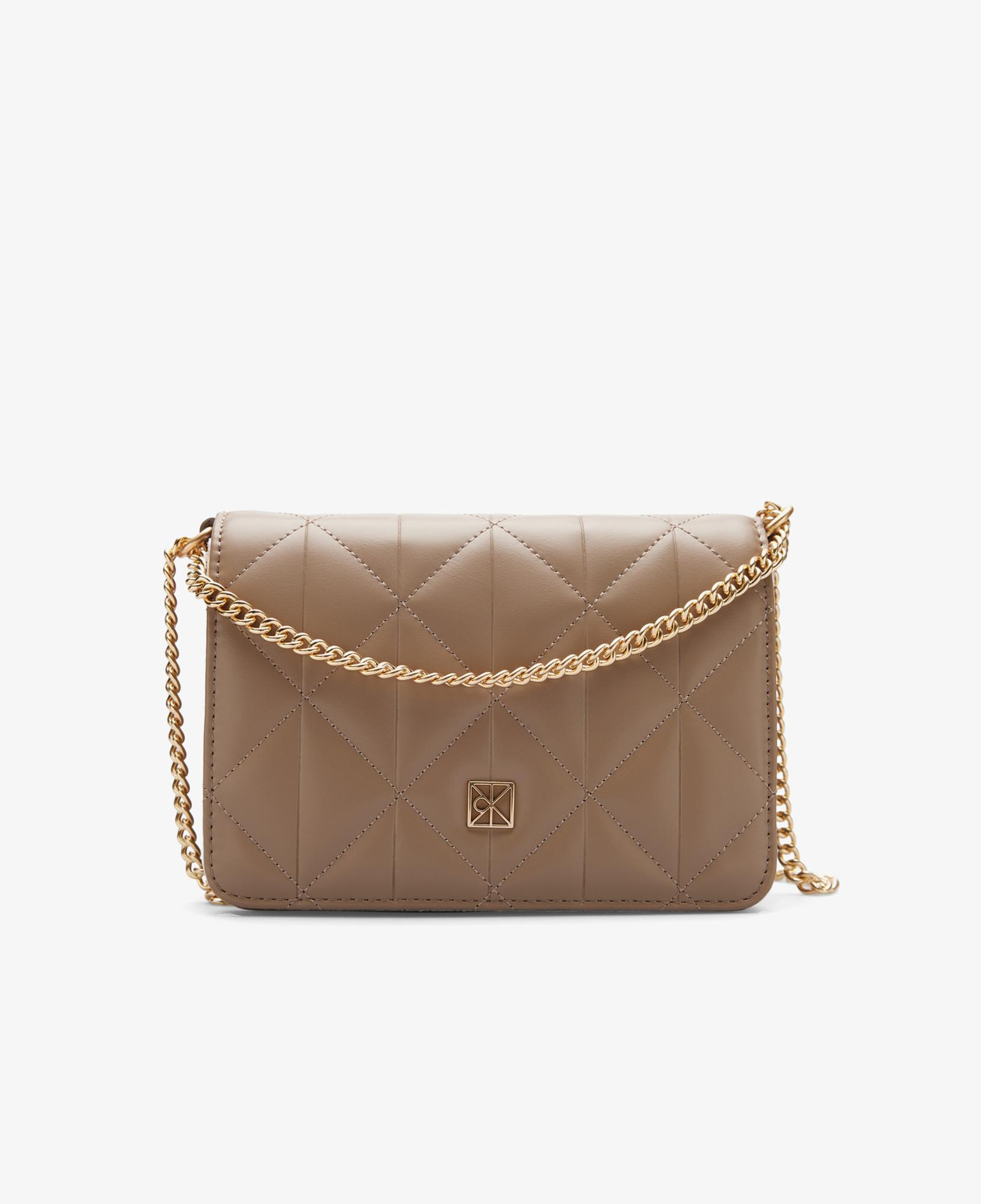 Calvin Klein Quılted Mini Chain Kadın Kahverengi Cüzdan