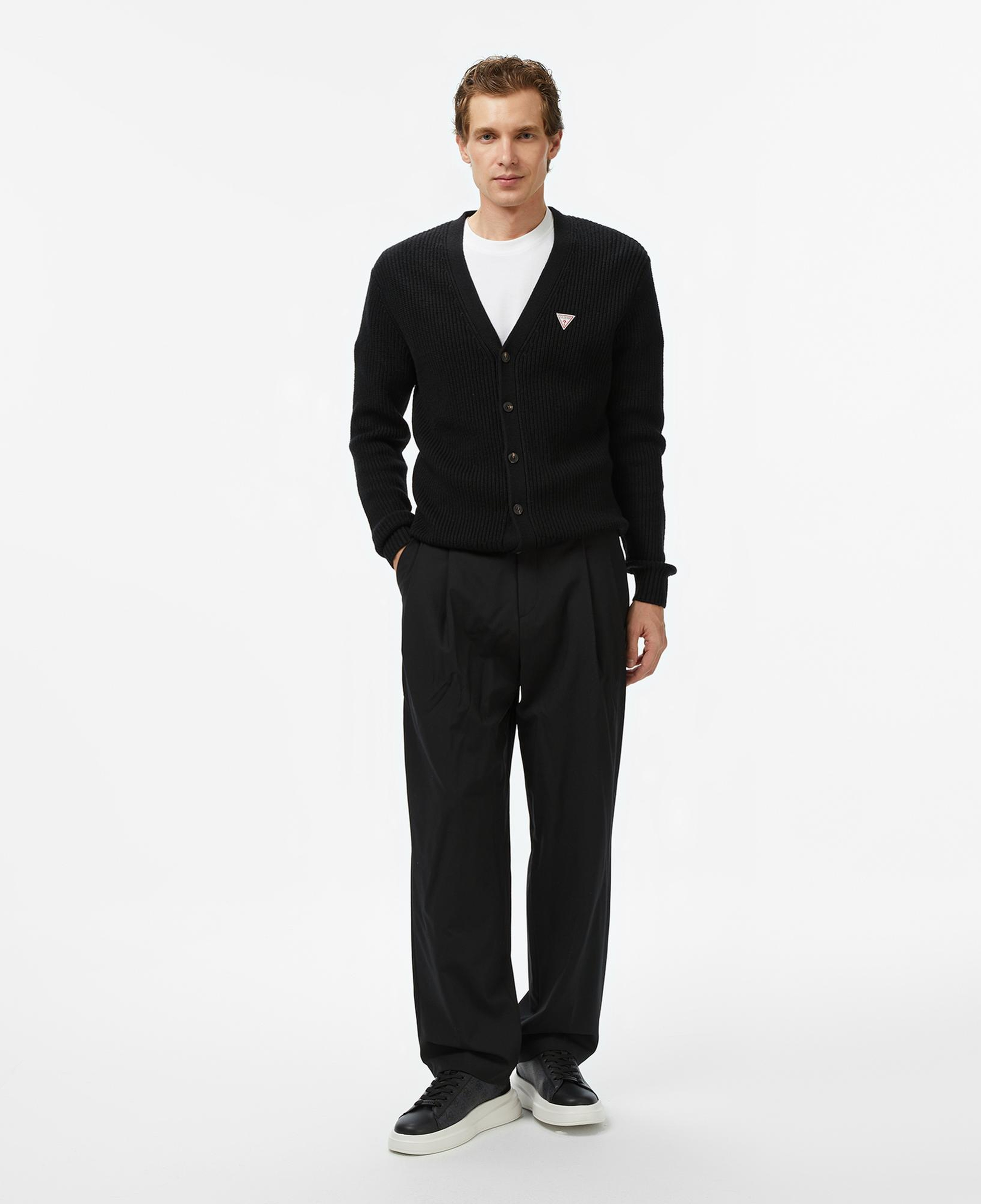 Guess Elba Carryover Logo Erkek Siyah Sneaker