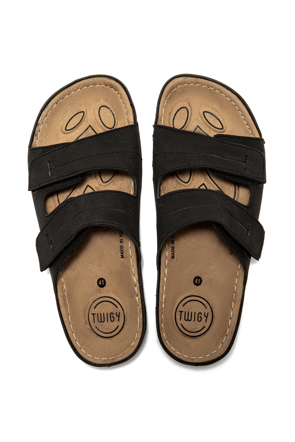 Sara Erkek Terlik Siyah 41/45