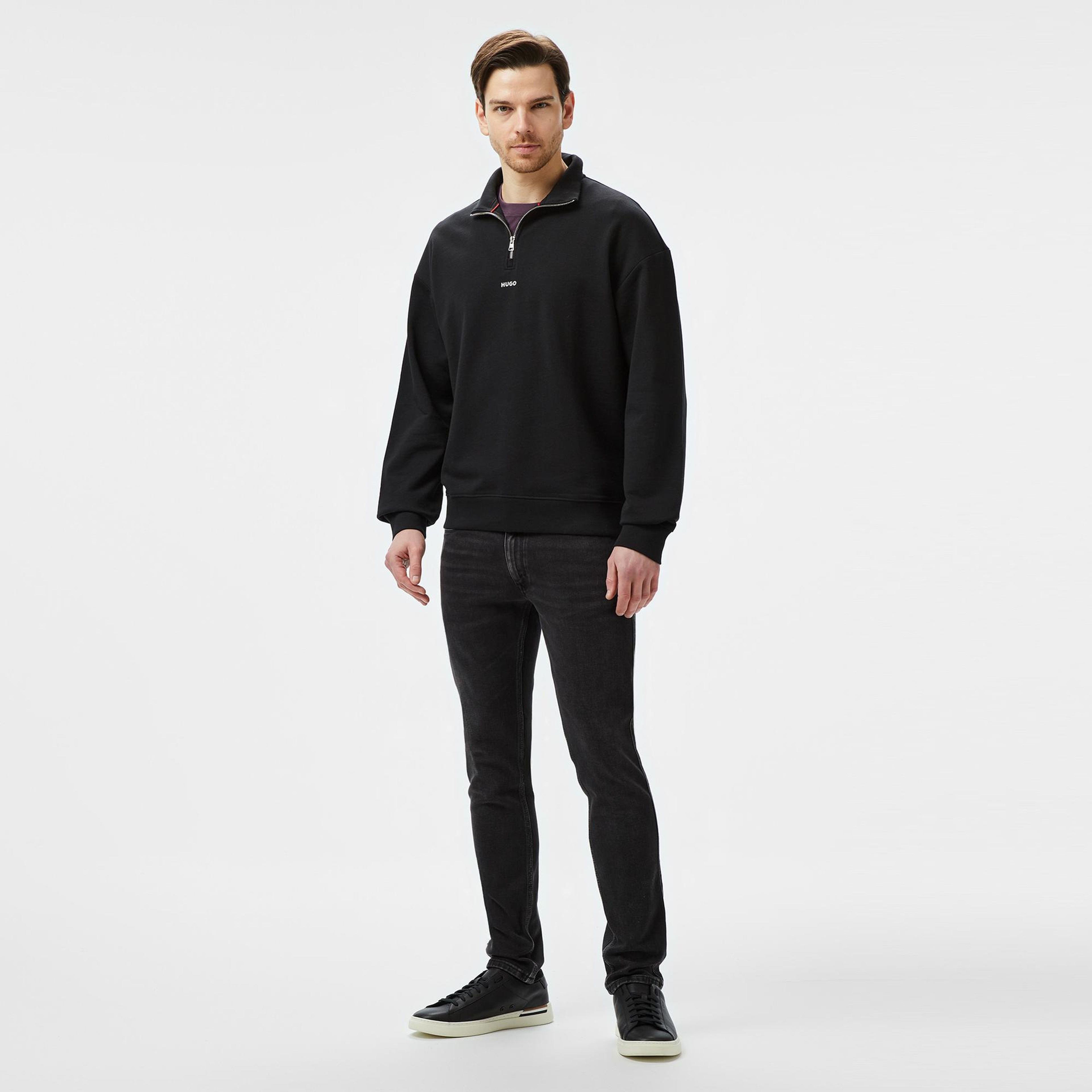 Hugo Erkek Siyah Sweatshirt
