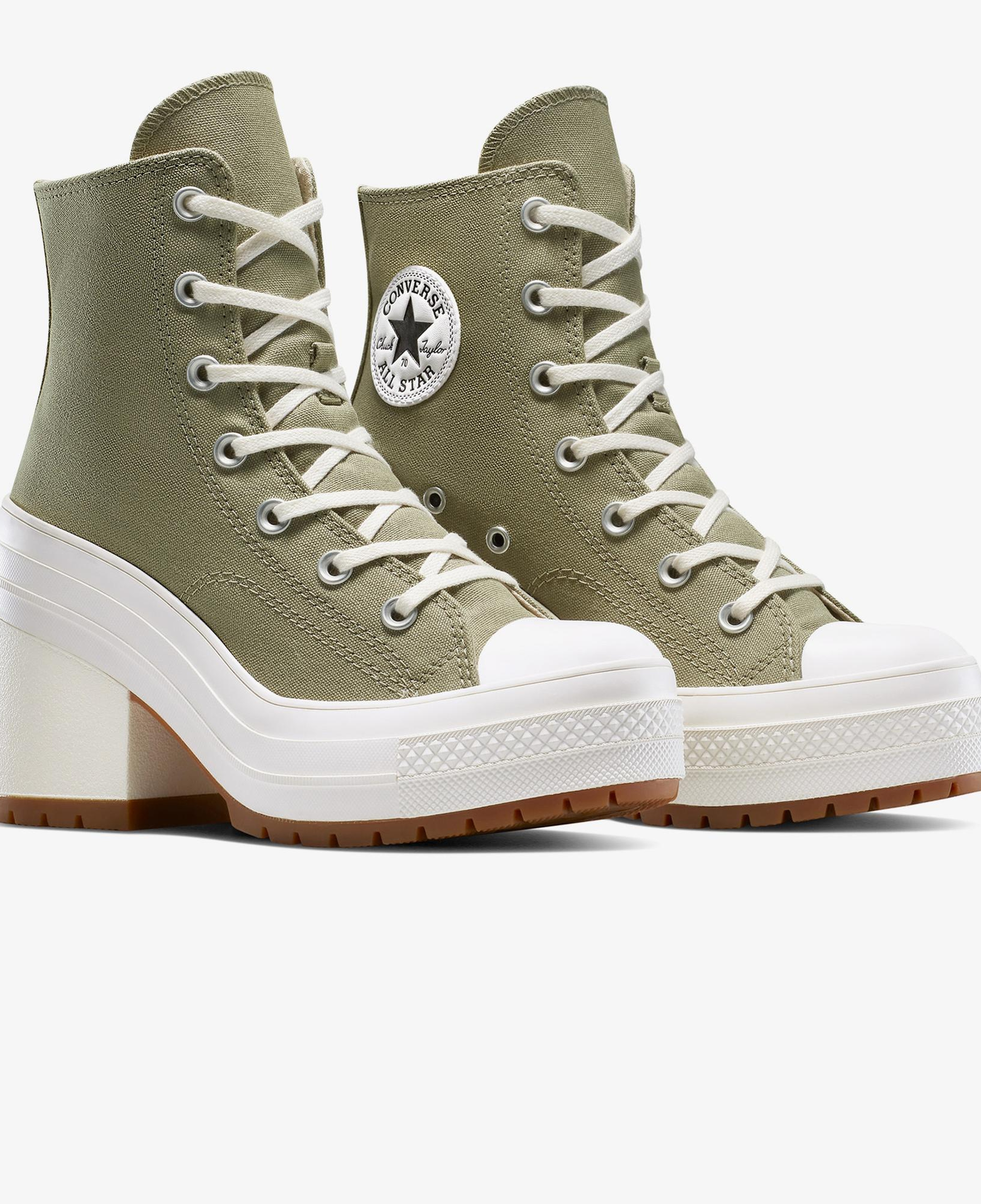 Converse Chuck 70 De Luxe Platform Unisex Haki Sneaker