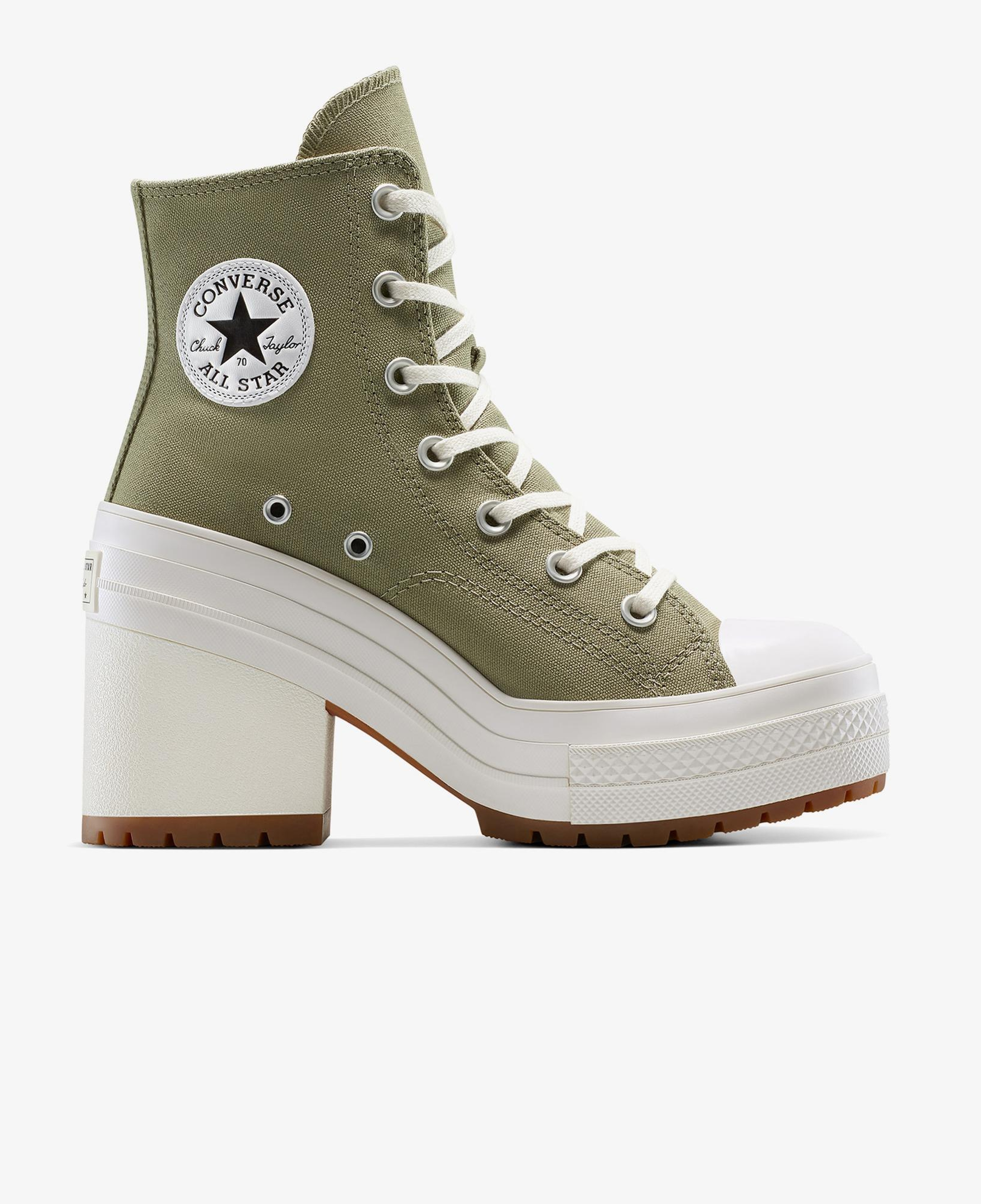 Converse Chuck 70 De Luxe Platform Unisex Haki Sneaker
