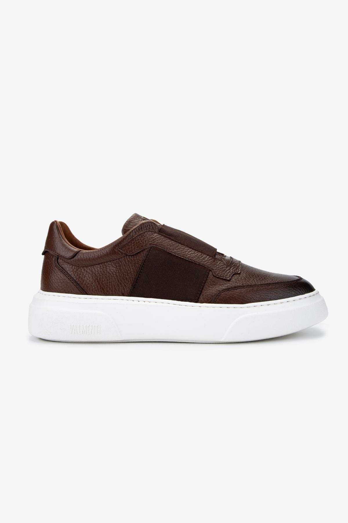 Valmenti Erkek Hakiki Deri Kahverengi Sneakers & Spor Ayakkabı