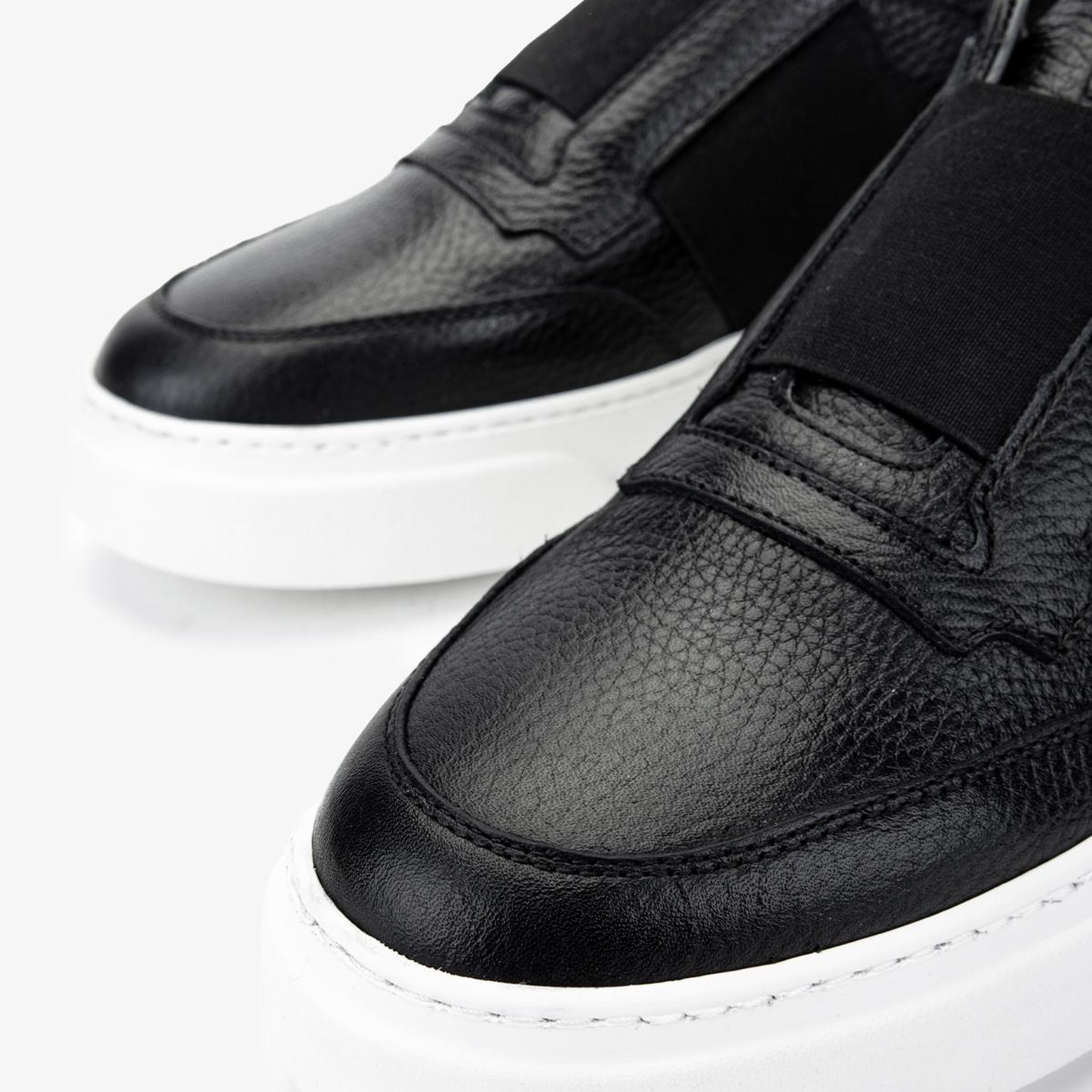 Valmenti Erkek Hakiki Deri Siyah Sneakers & Spor Ayakkabı