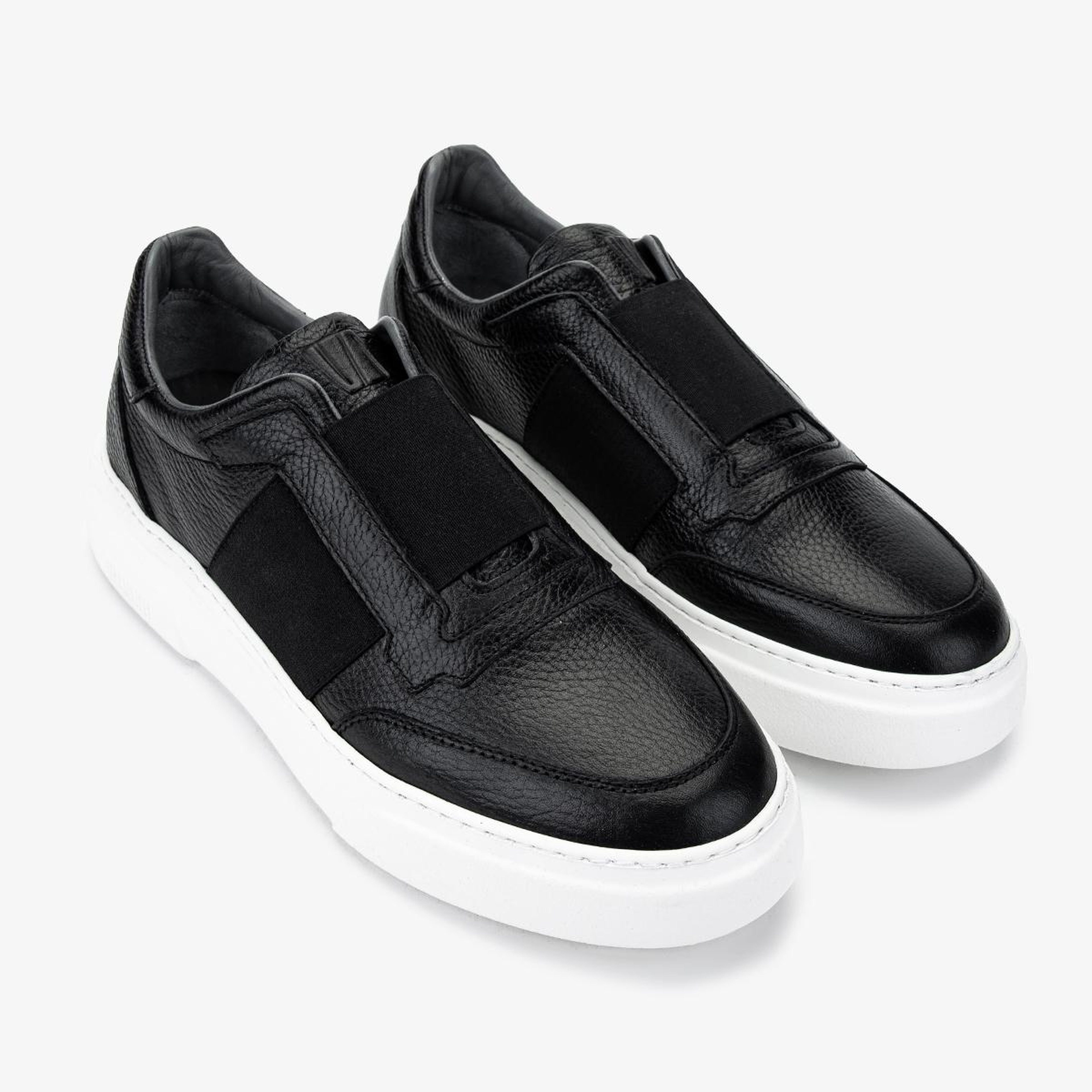 Valmenti Erkek Hakiki Deri Siyah Sneakers & Spor Ayakkabı