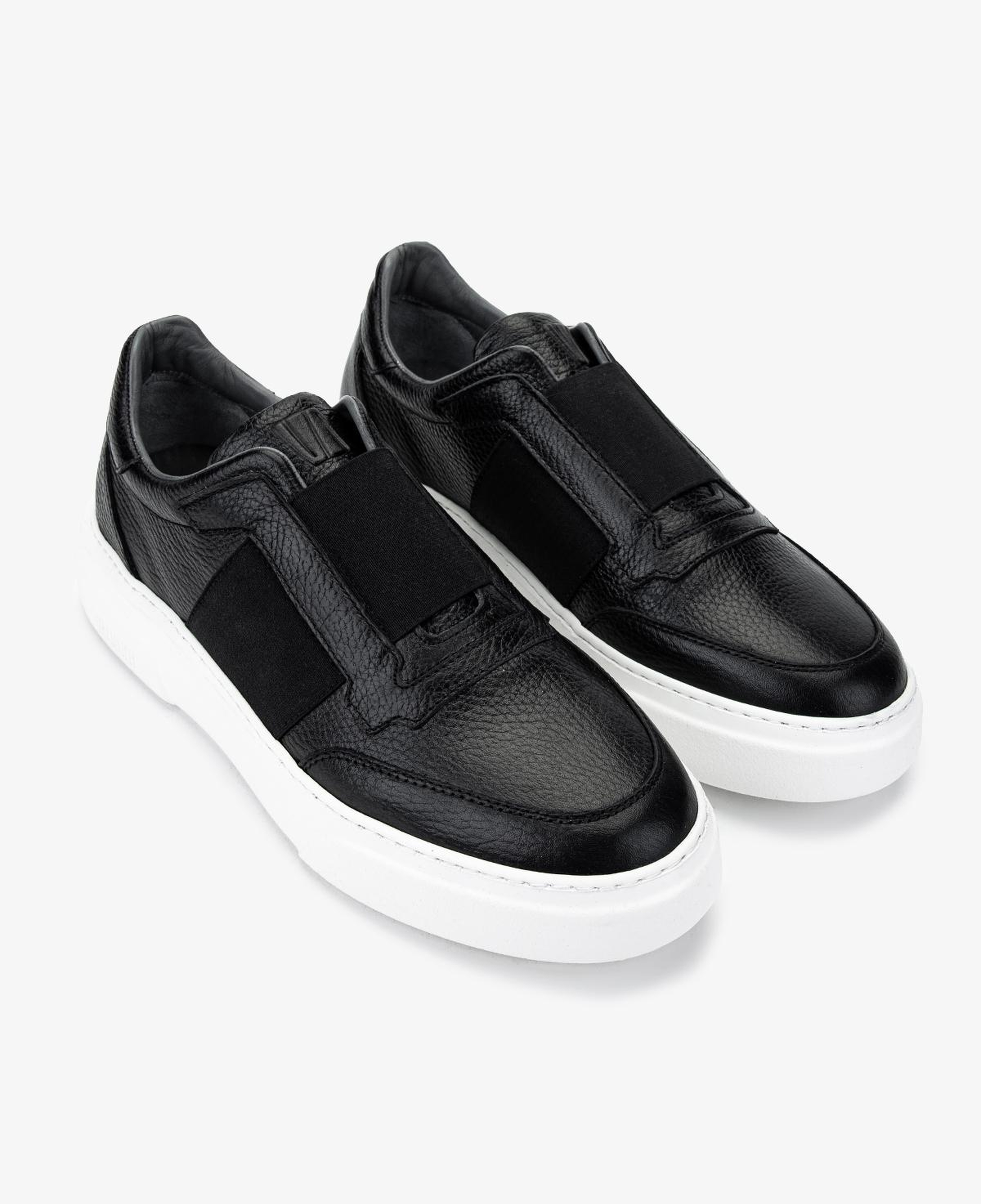 Valmenti Erkek Hakiki Deri Siyah Sneakers & Spor Ayakkabı