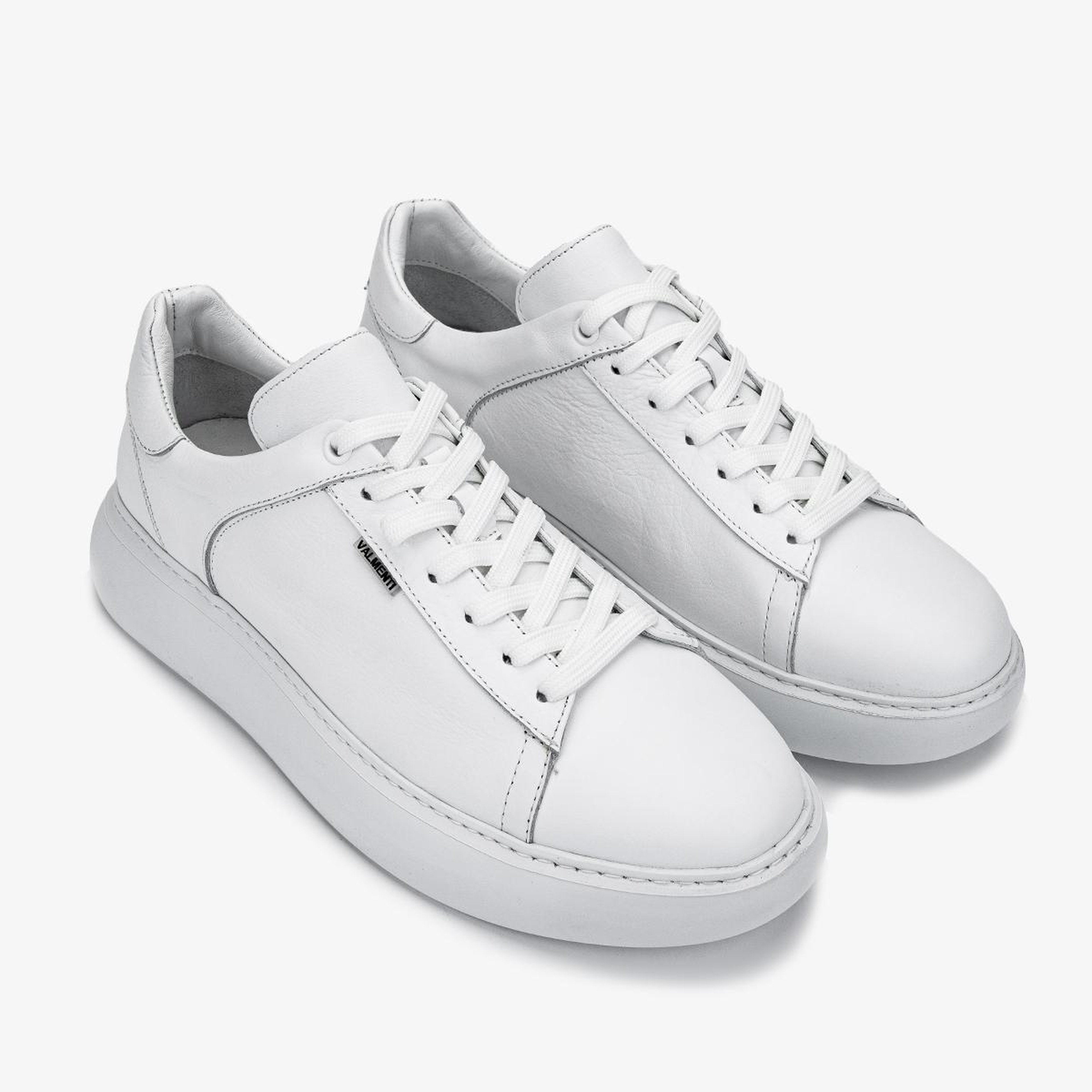 Valmenti Erkek Hakiki Deri Beyaz Sneakers & Spor Ayakkabı