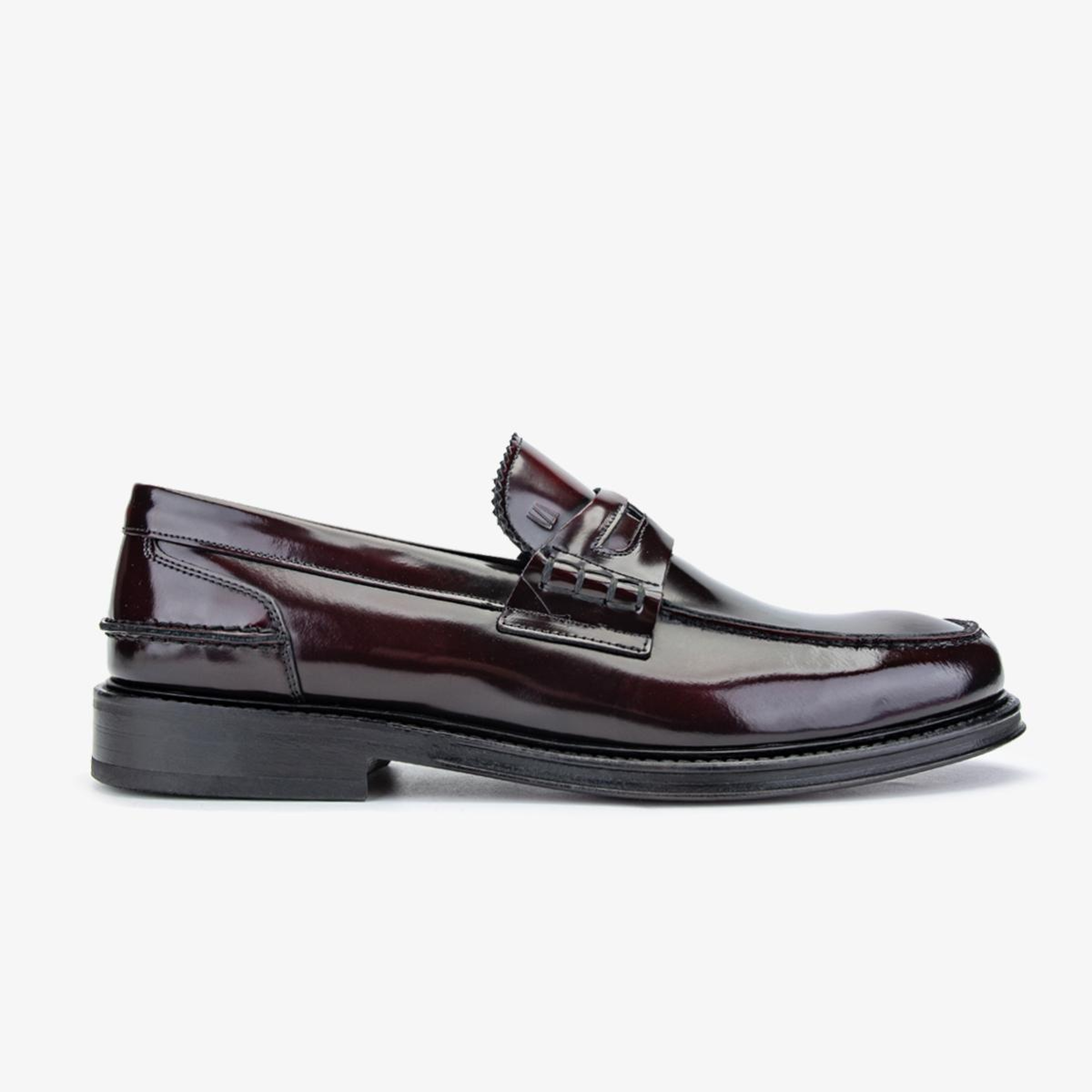 Valmenti Erkek Hakiki Deri Bordo Loafer Ayakkabı
