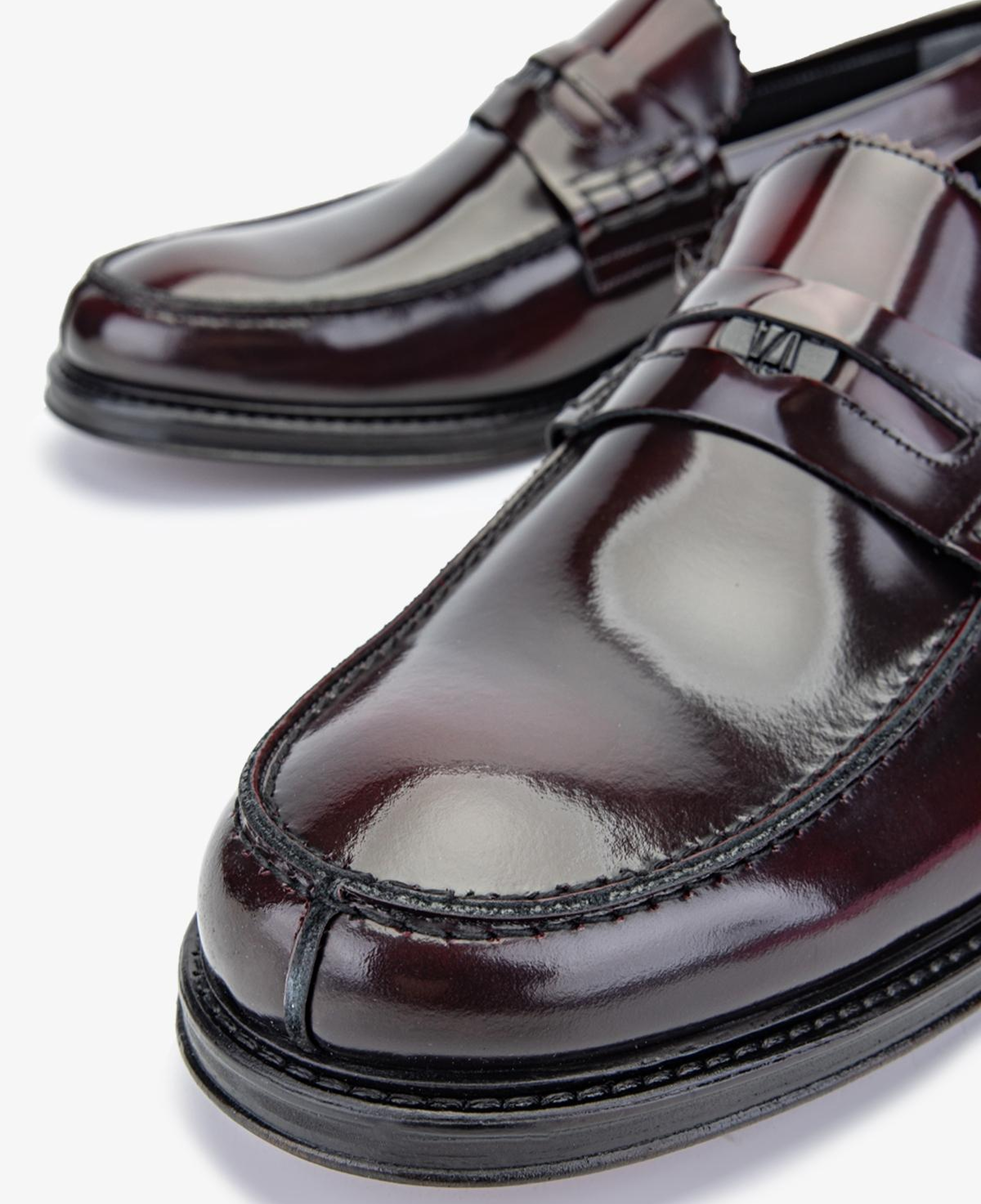 Valmenti Erkek Hakiki Deri Bordo Loafer Ayakkabı