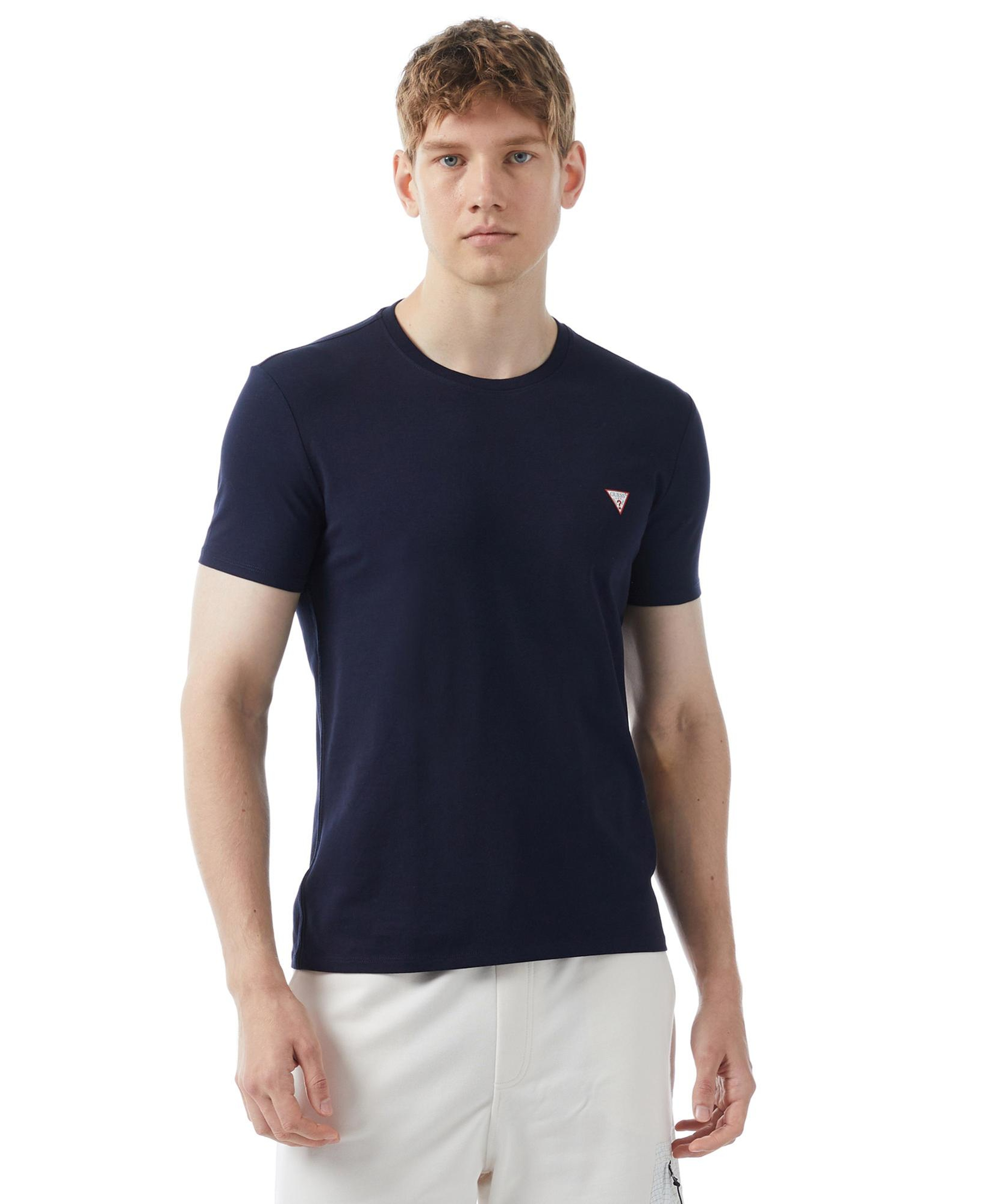 Guess Organic Stretch Jersey Erkek Lacivert T-Shirt