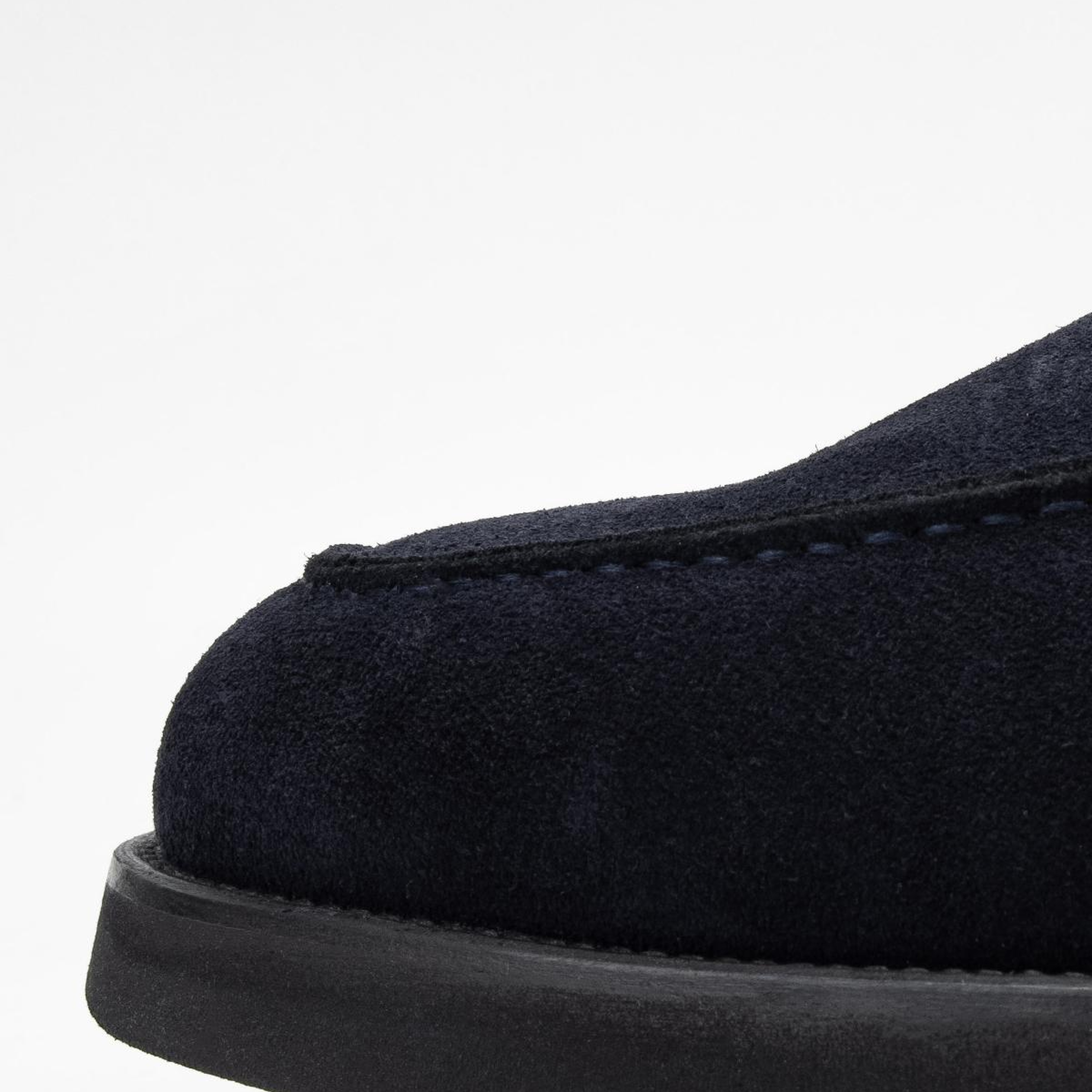 Valmenti Erkek Hakiki Deri Lacivert Süet Loafer Ayakkabı