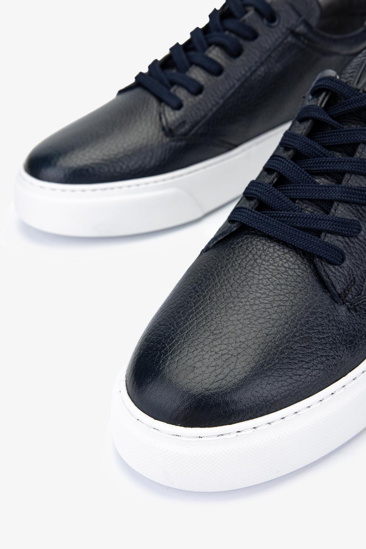 Valmenti Erkek Hakiki Deri Lacivert Sneakers & Spor Ayakkabı