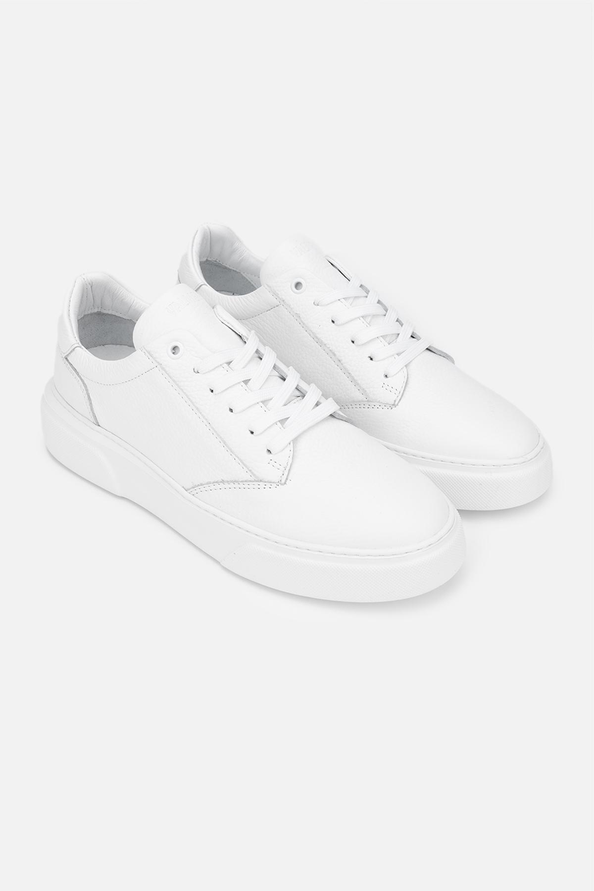 Valmenti Erkek Hakiki Deri Beyaz Sneakers & Spor Ayakkabı