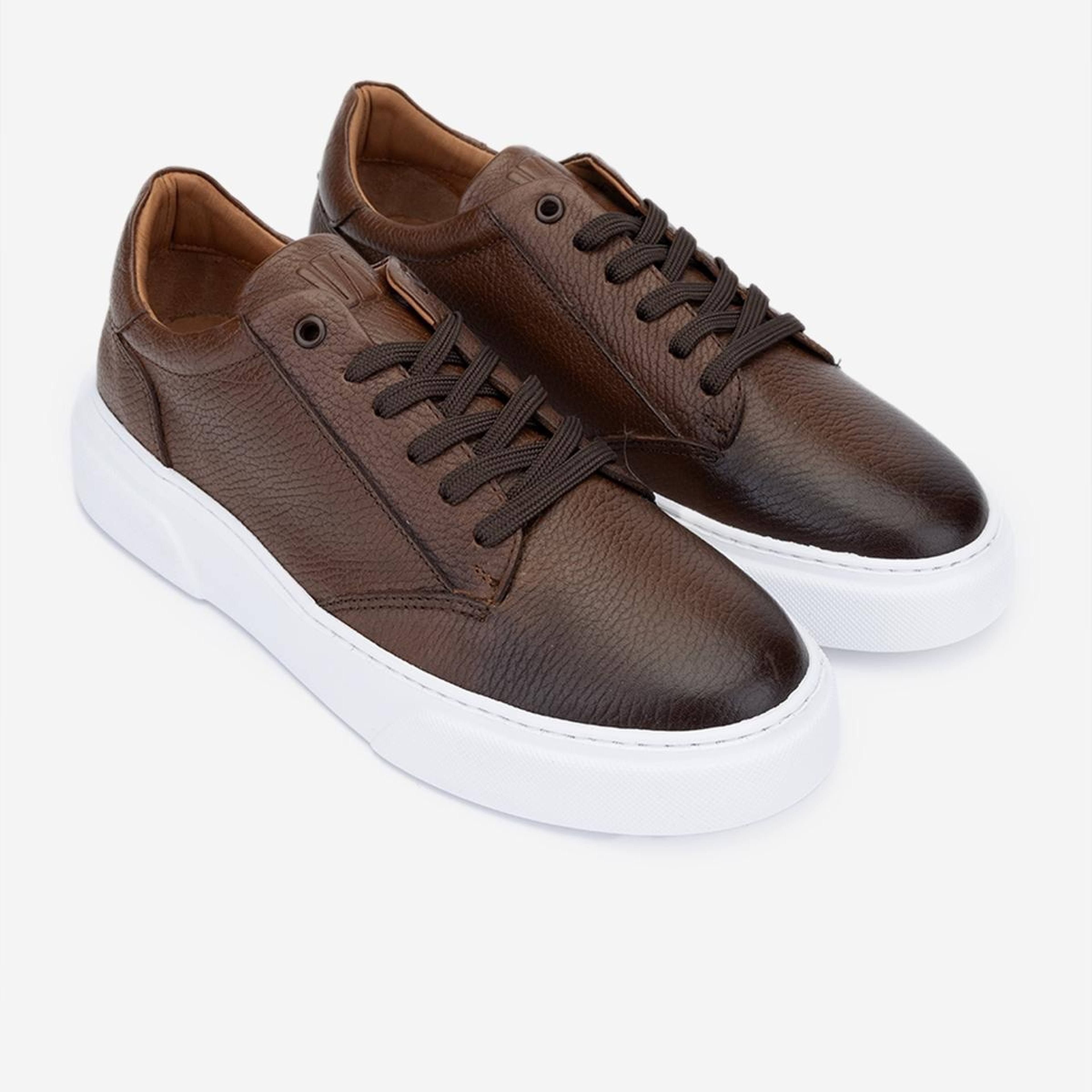 Valmenti Erkek Hakiki Deri Kahverengi Sneakers & Spor Ayakkabı