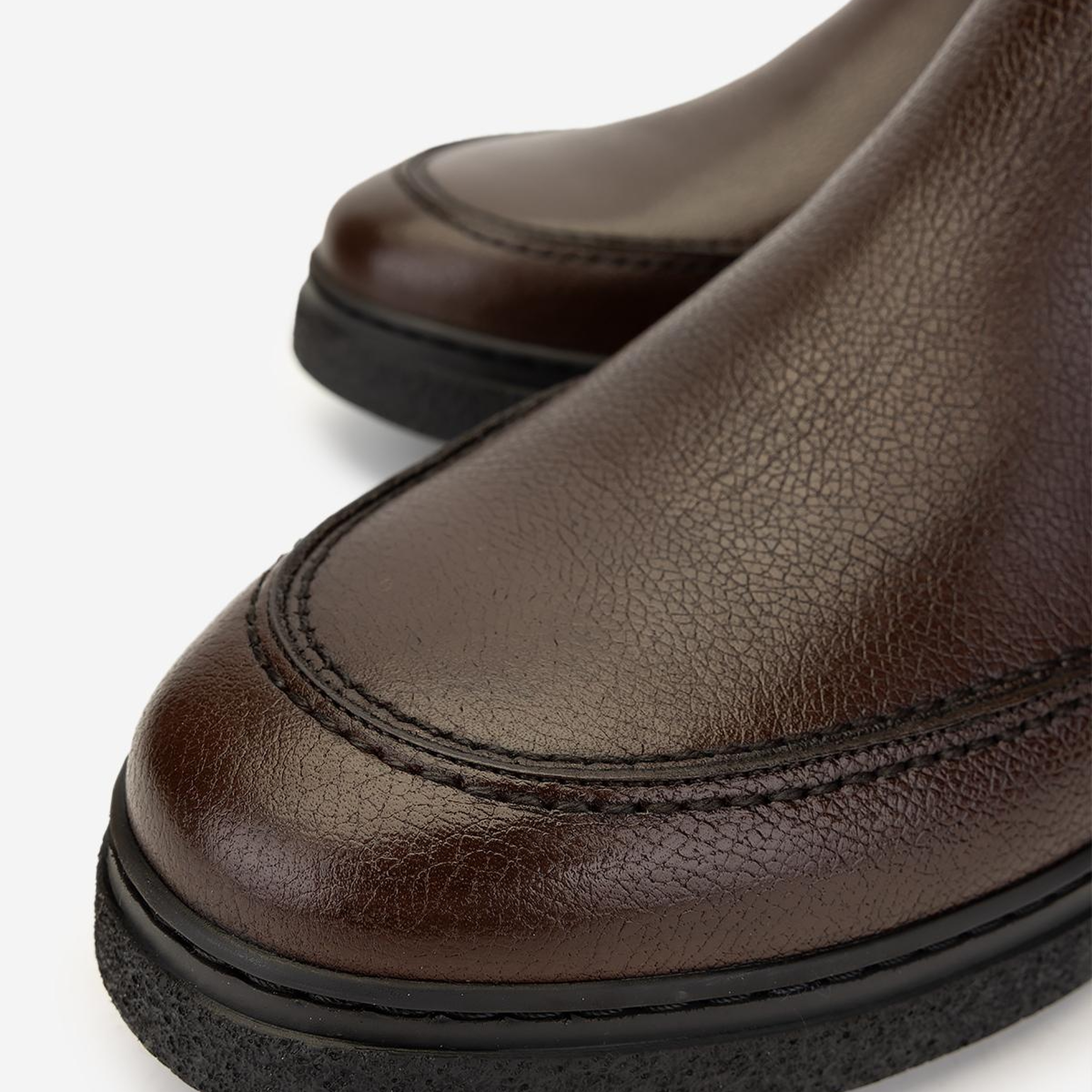 Valmenti Erkek Hakiki Deri Kahverengi Casual Bot