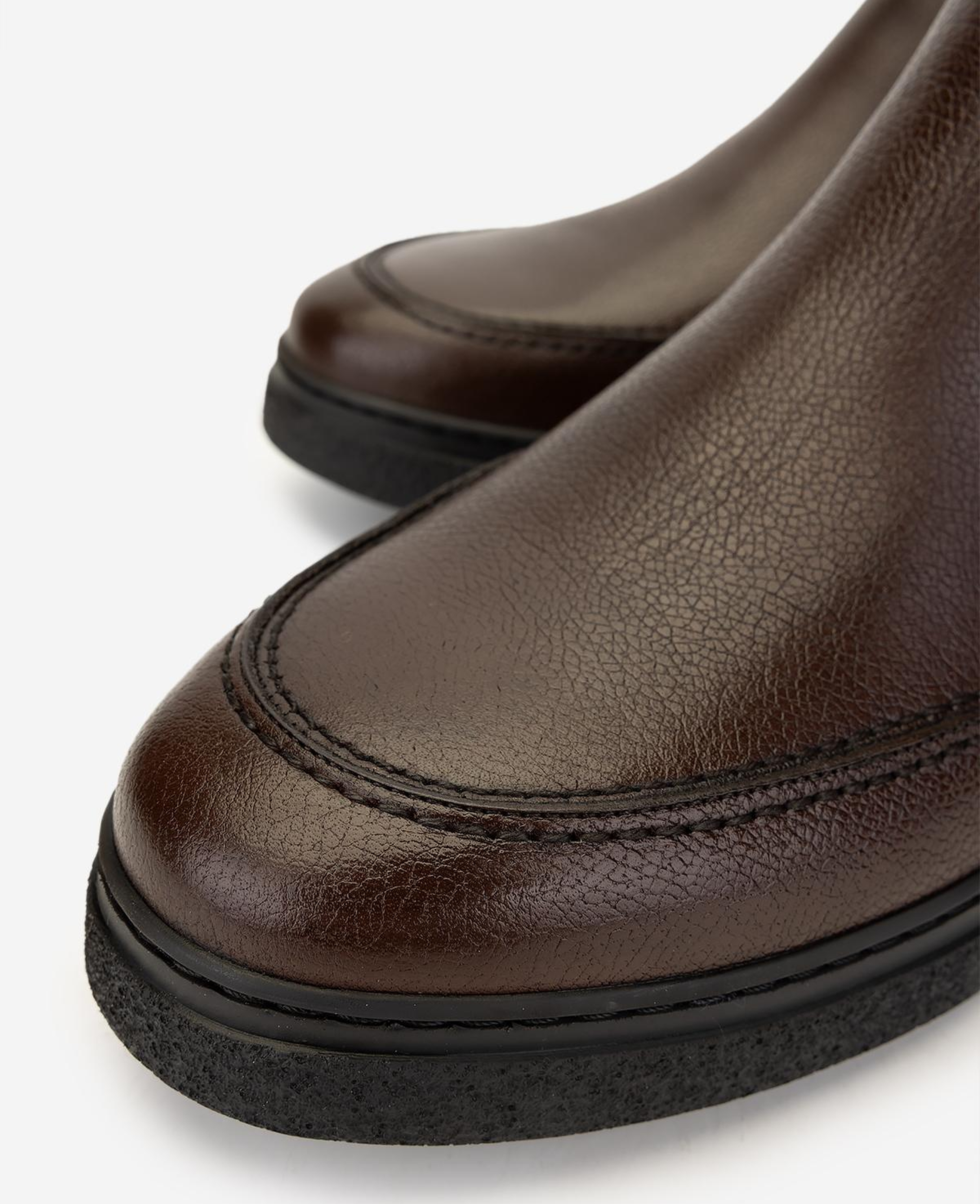 Valmenti Erkek Hakiki Deri Kahverengi Casual Bot