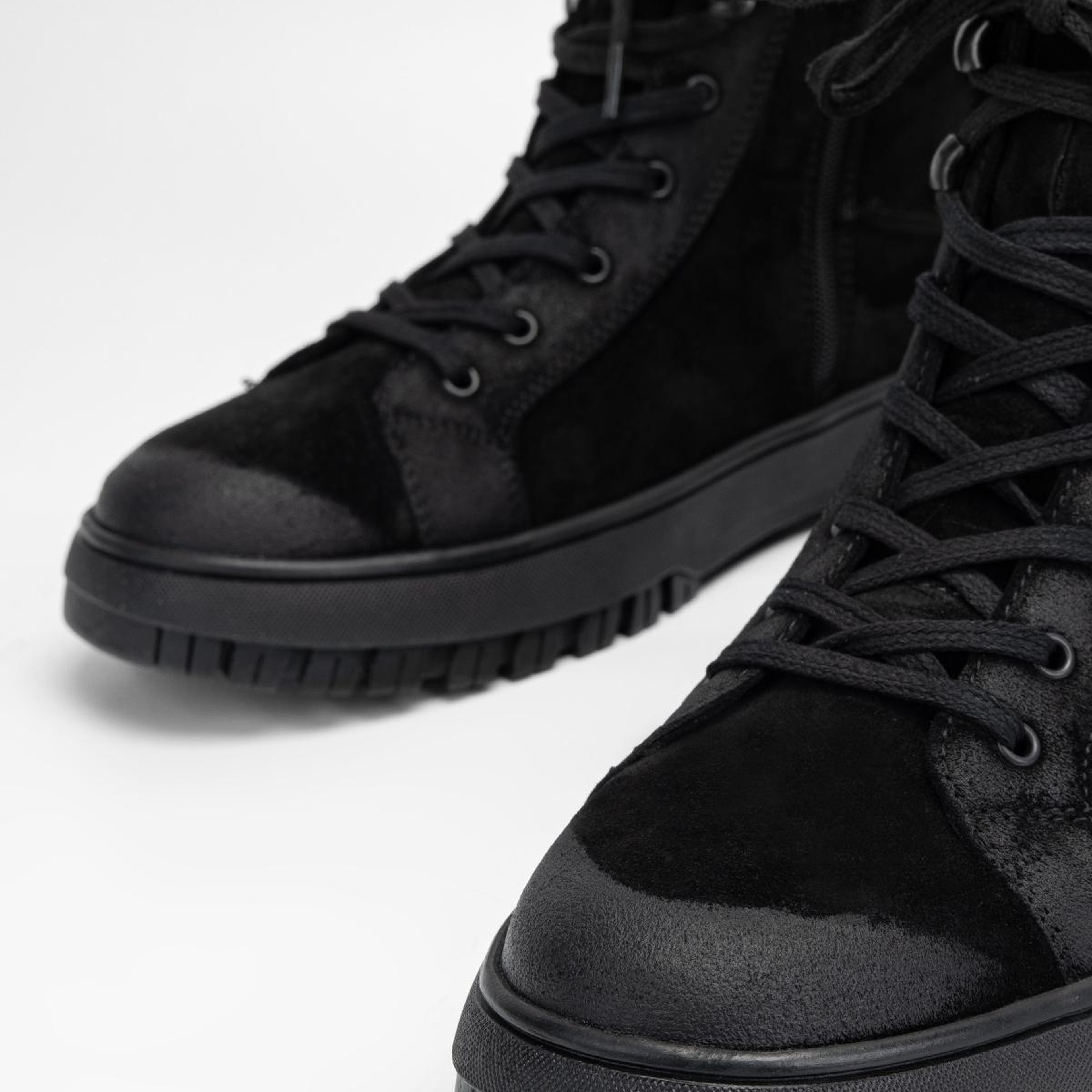 Valmenti Erkek Hakiki Deri Siyah Casual Bot