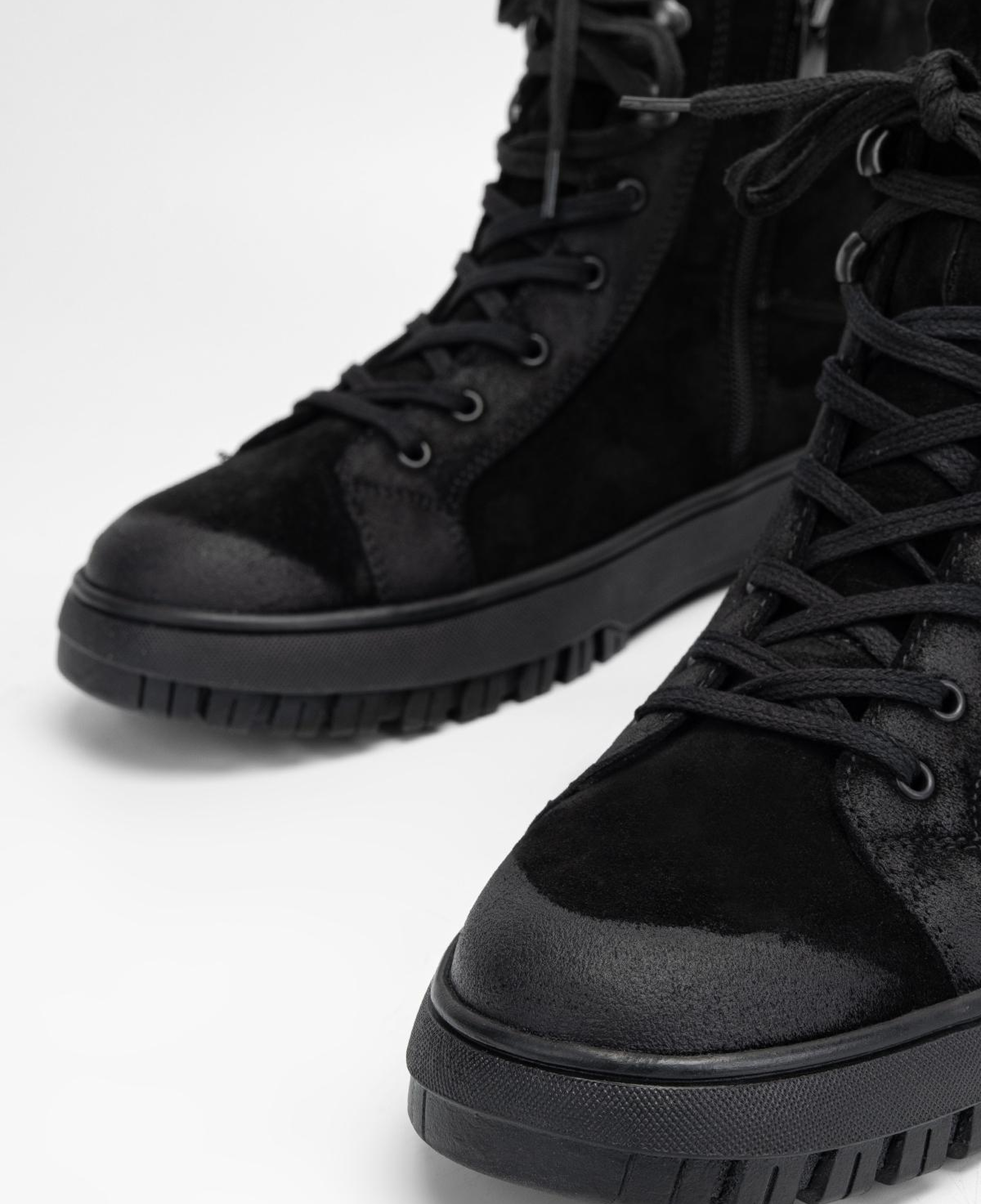 Valmenti Erkek Hakiki Deri Siyah Casual Bot