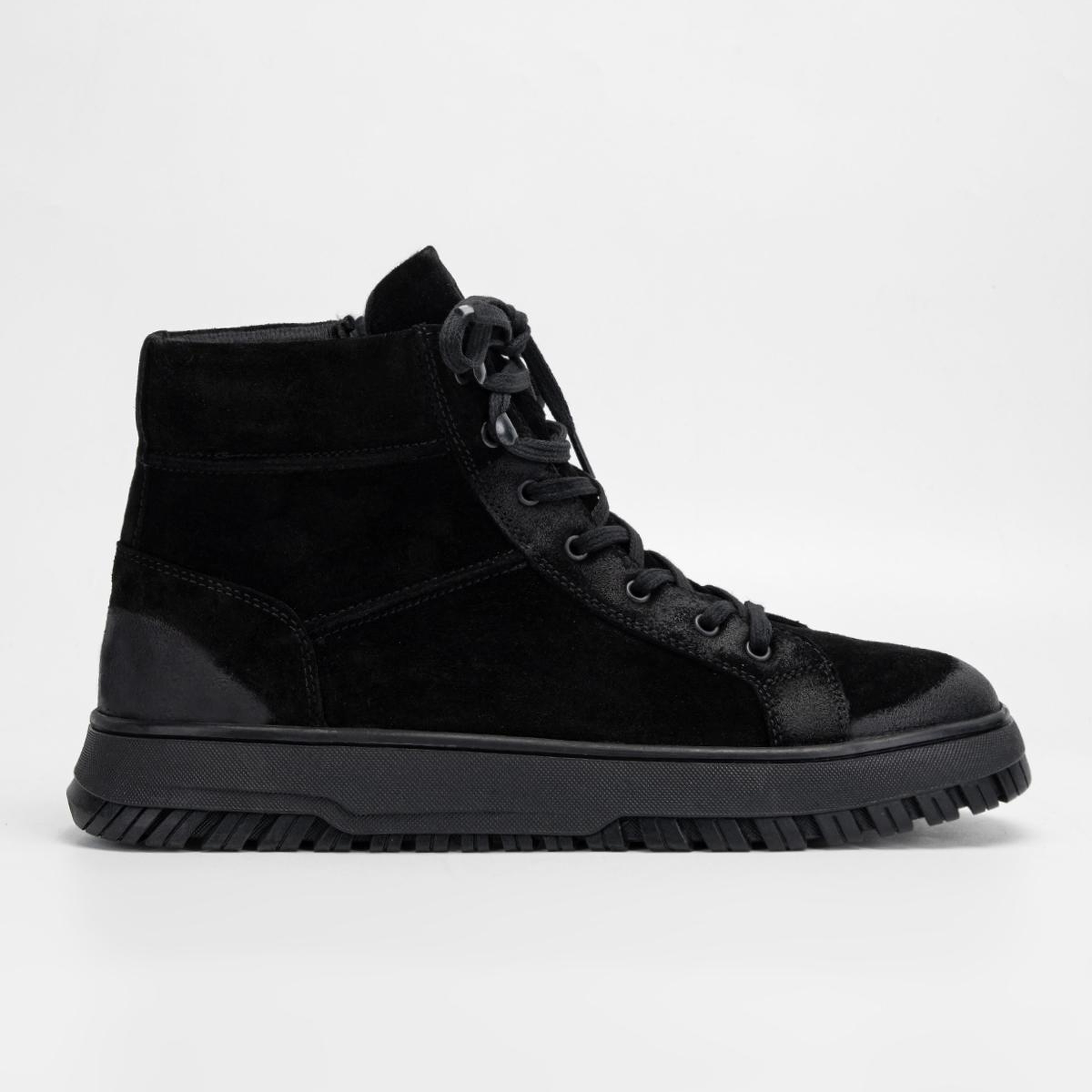 Valmenti Erkek Hakiki Deri Siyah Casual Bot