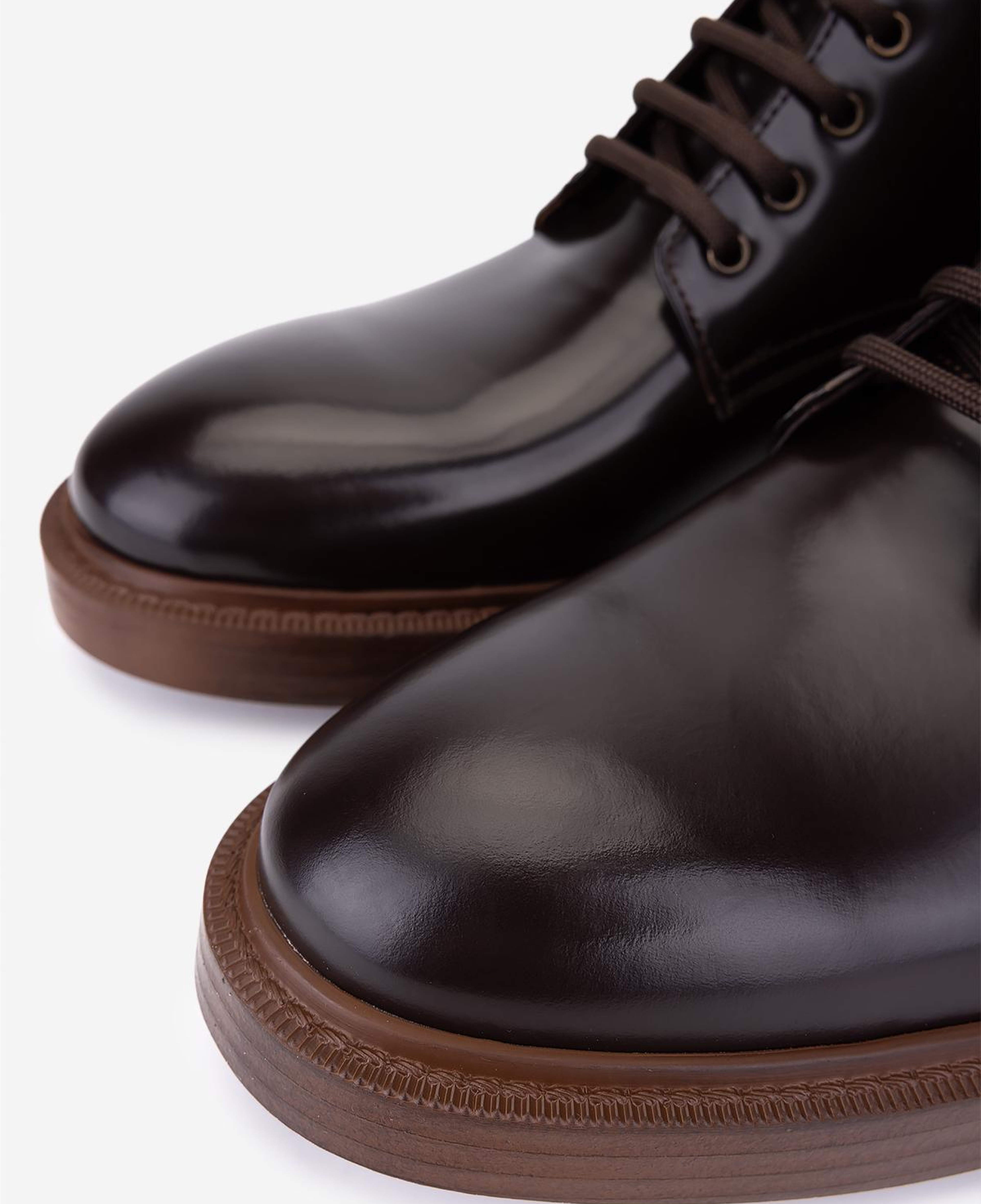 Valmenti Erkek Hakiki Deri Kahverengi Düz Bot