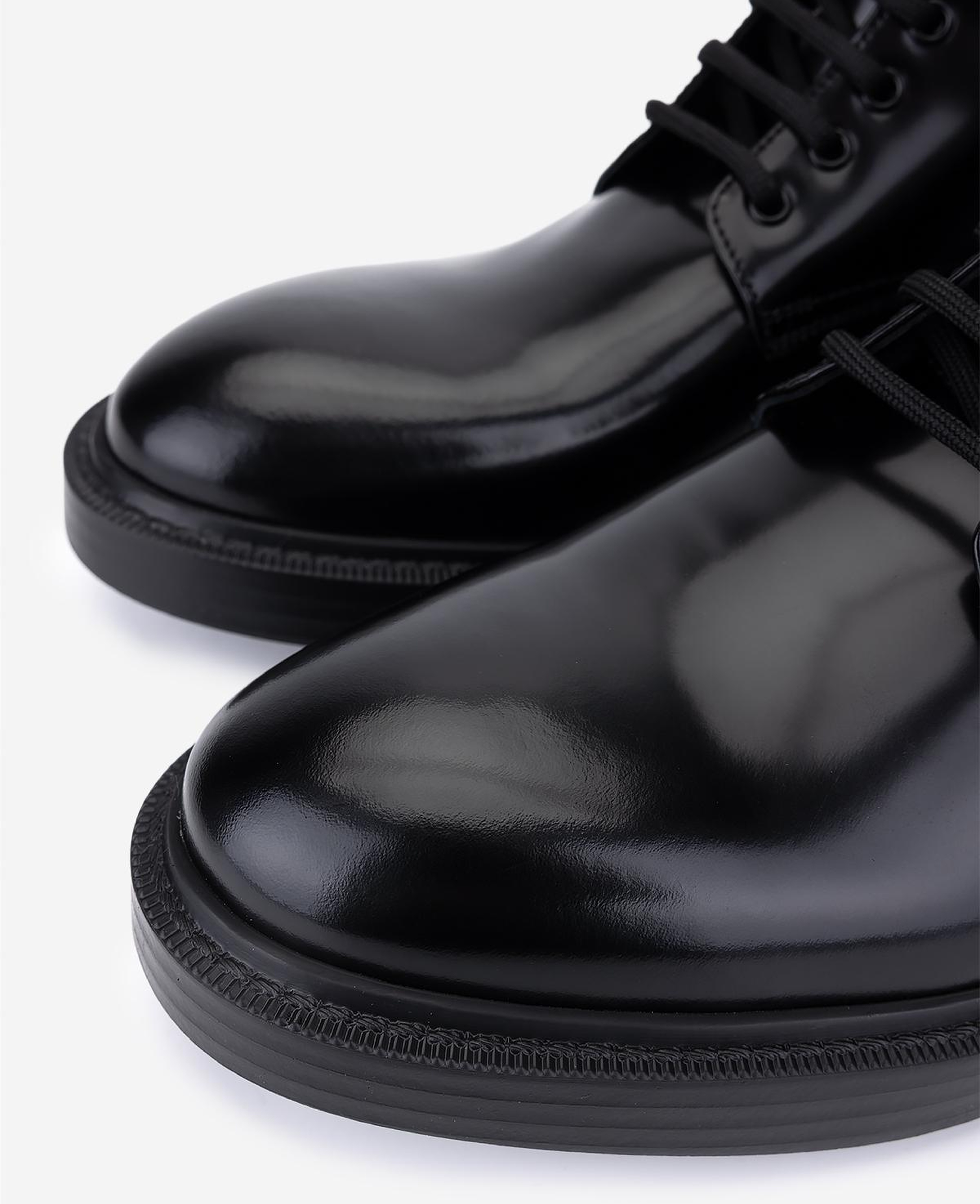 Valmenti Erkek Hakiki Deri Siyah Açma Düz Bot