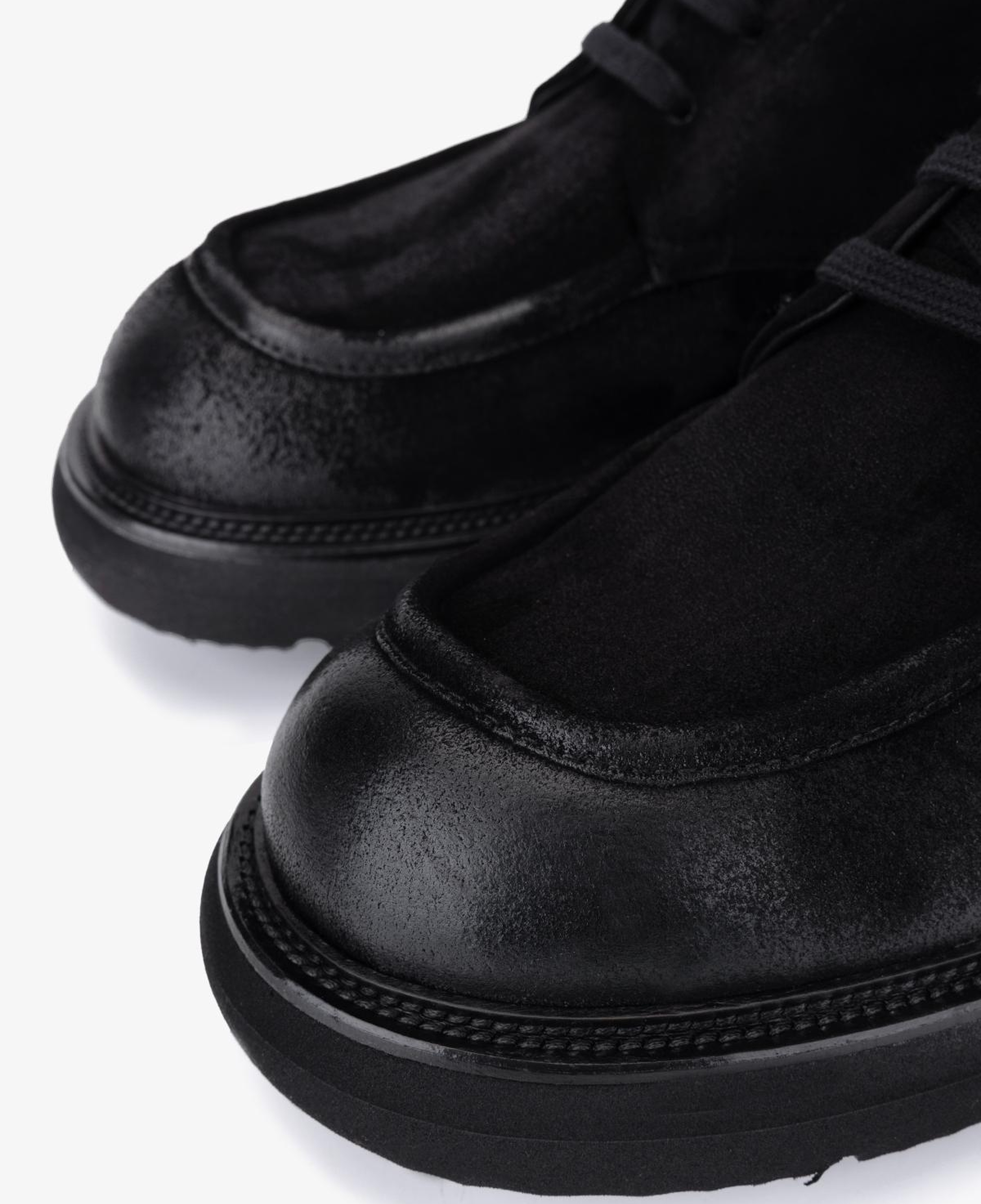 Valmenti Erkek Hakiki Deri Siyah Casual Bot