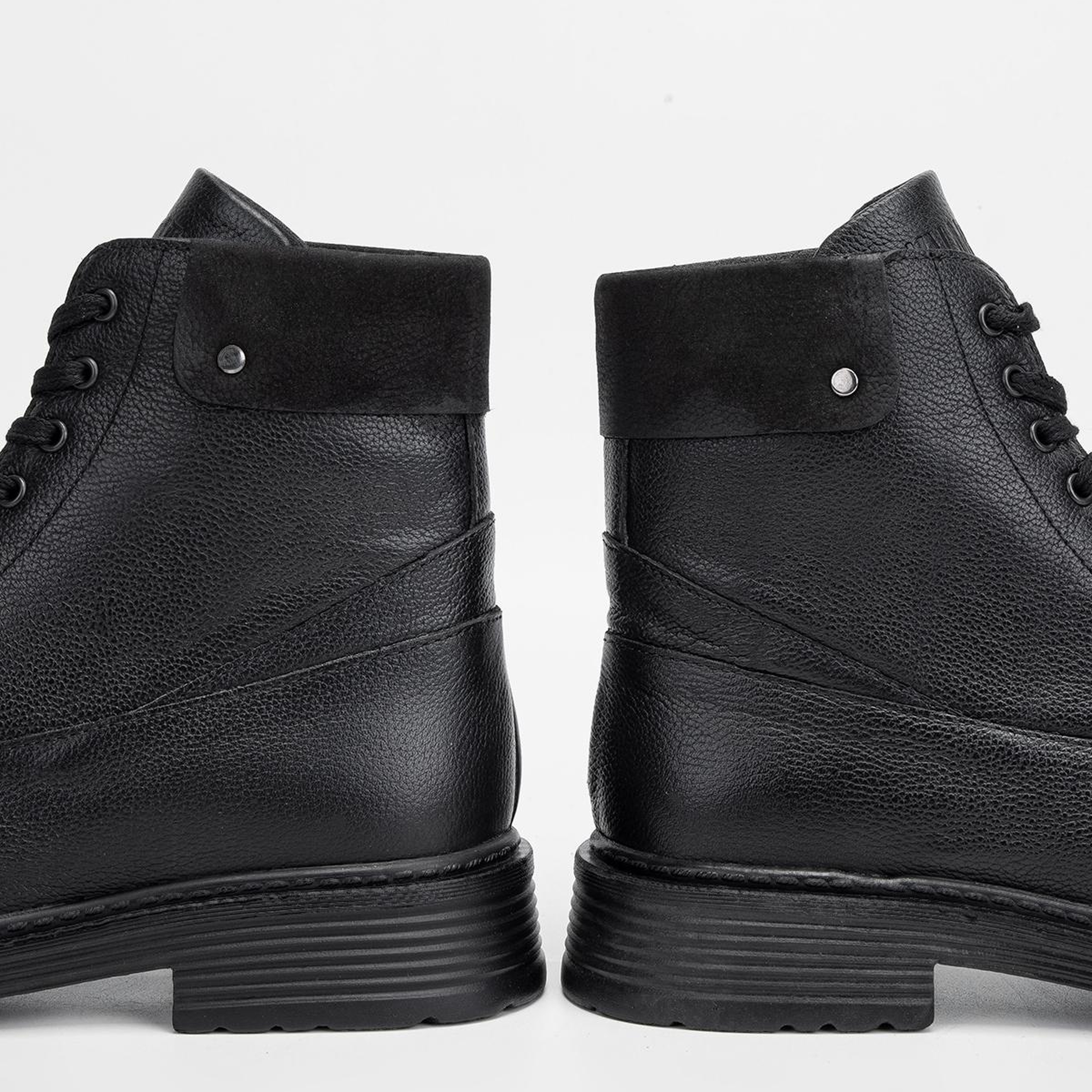 Valmenti Erkek Hakiki Deri Siyah Floter POSTAL Bot