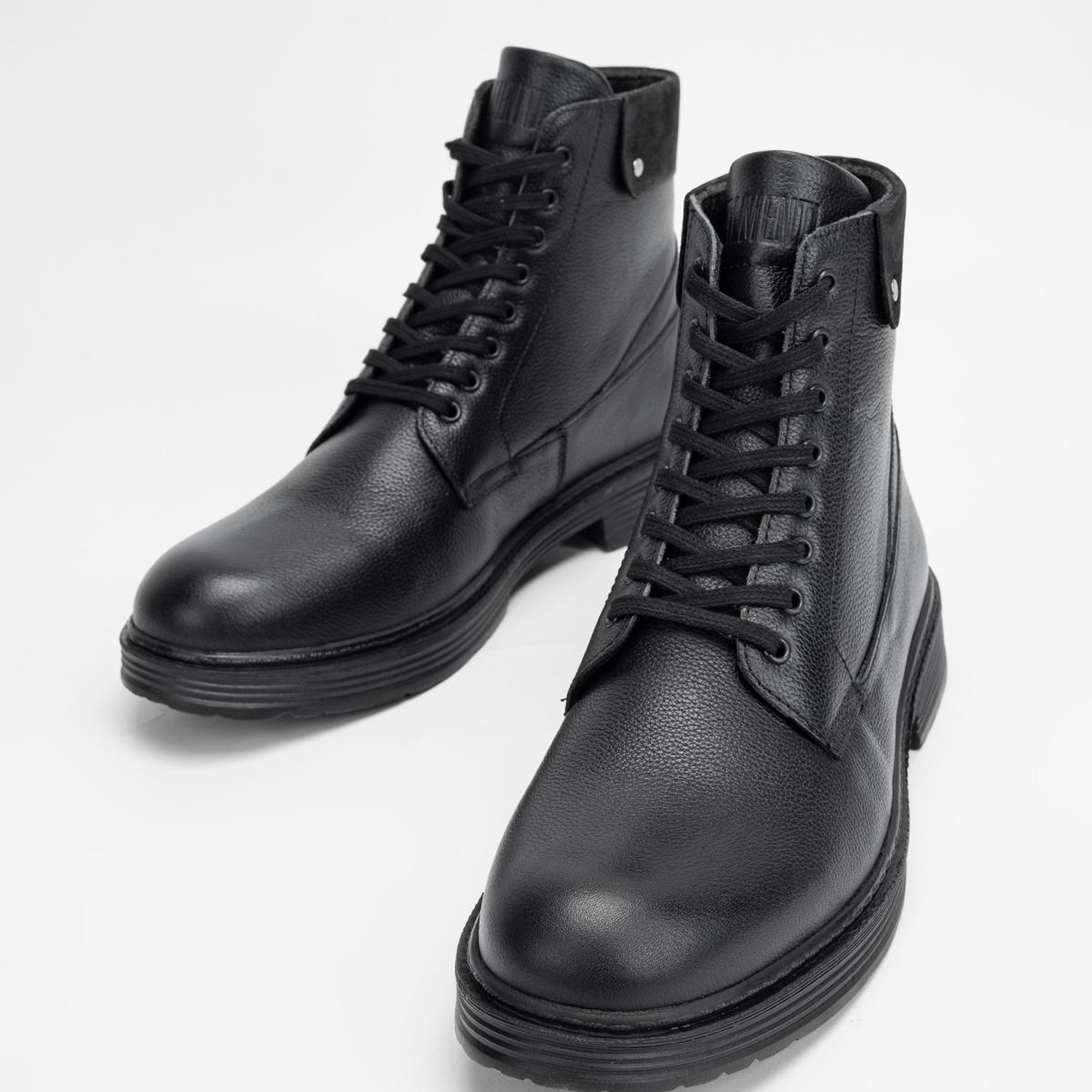 Valmenti Erkek Hakiki Deri Siyah Floter POSTAL Bot