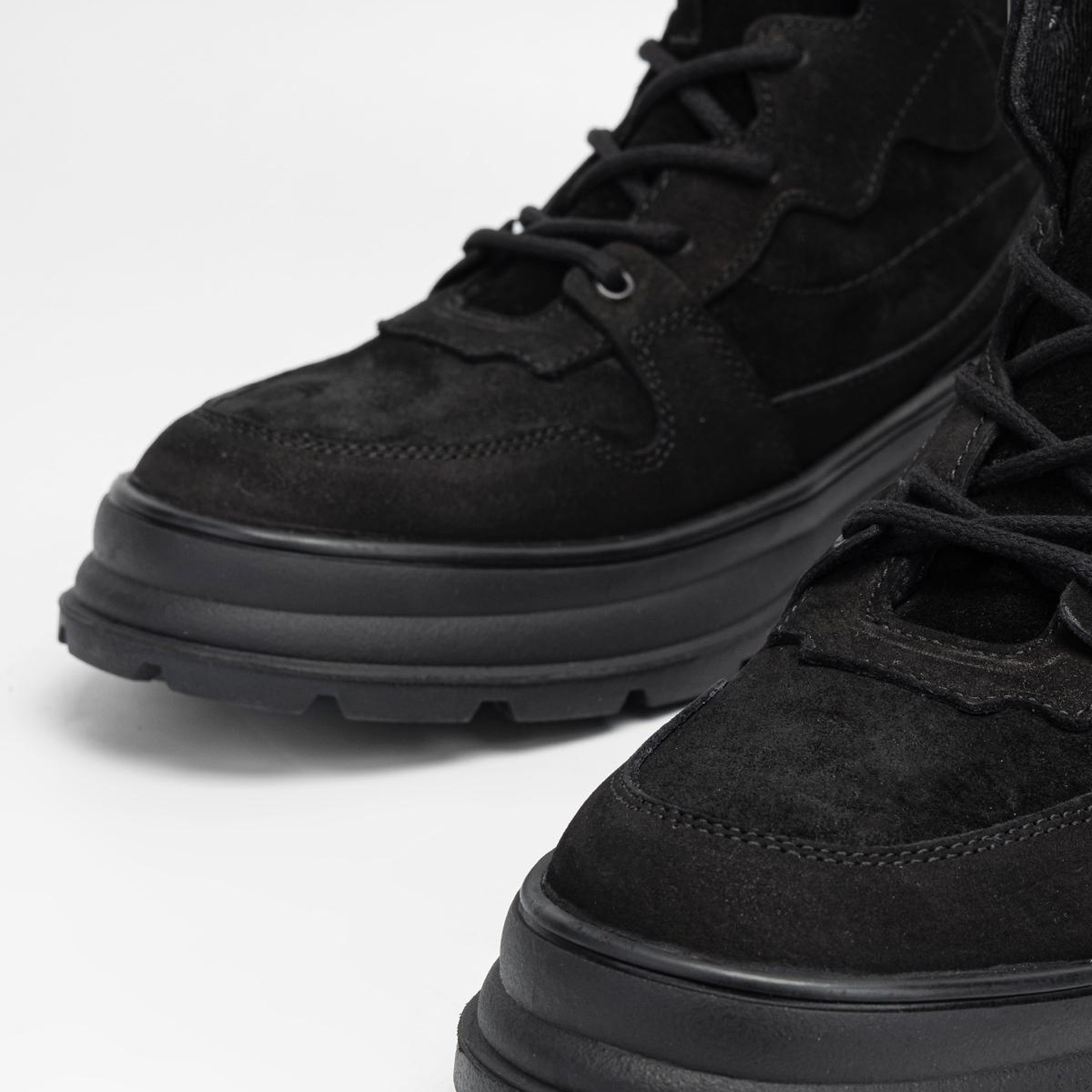 Valmenti Erkek Hakiki Deri Siyah Nubuk Casual Bot