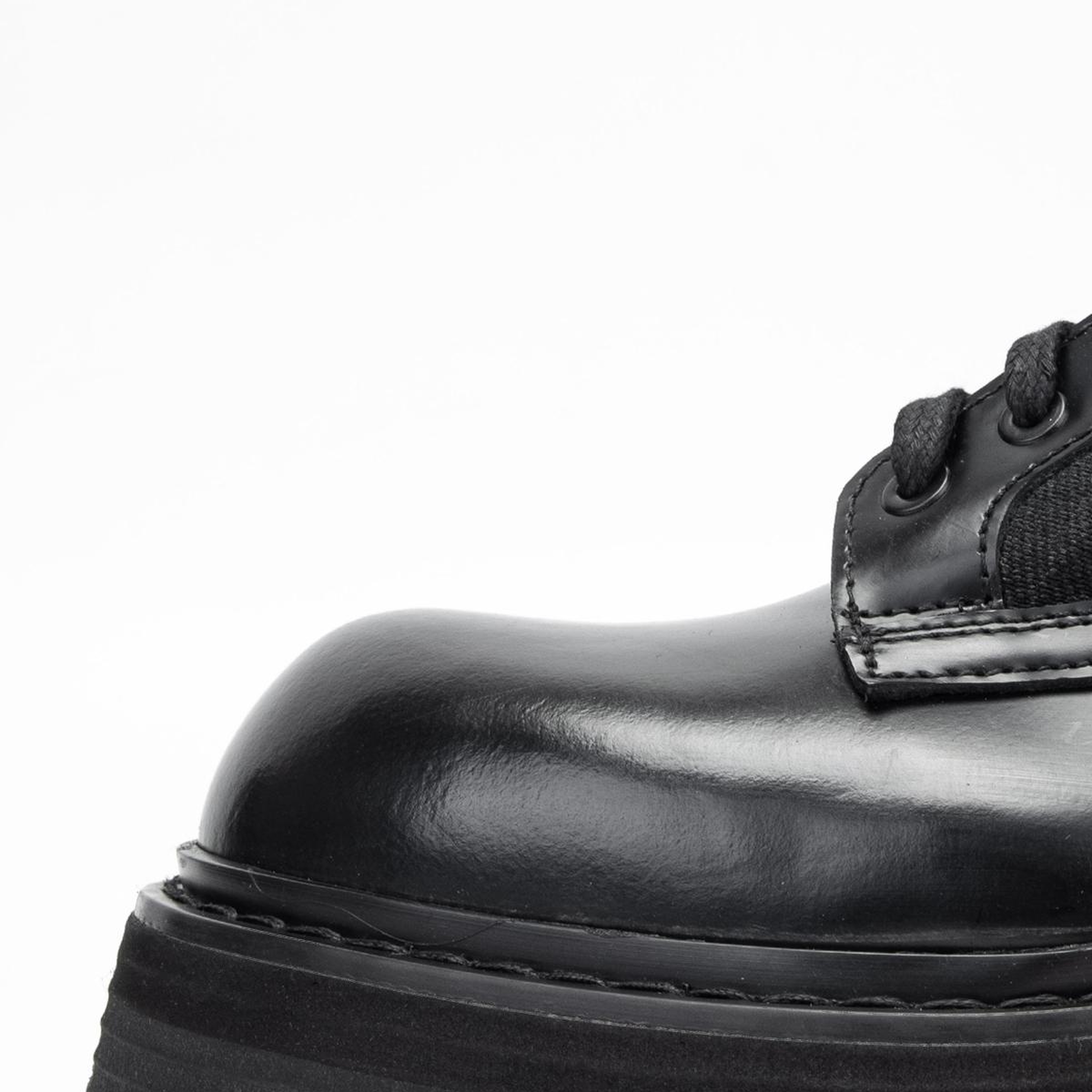 Valmenti Erkek Hakiki Deri Siyah Açma Casual Bot