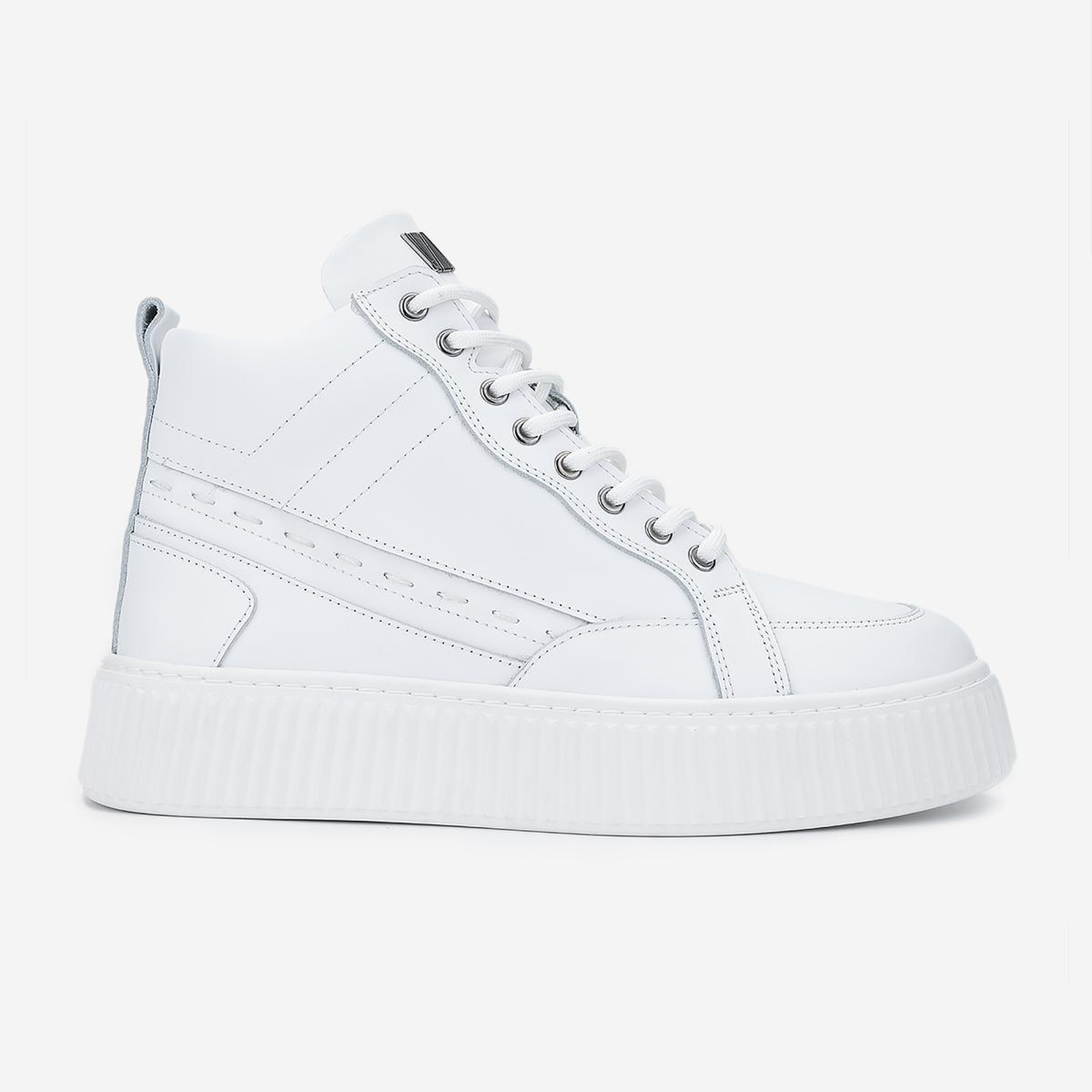 Valmenti Erkek Hakiki Deri Beyaz Casual Bot