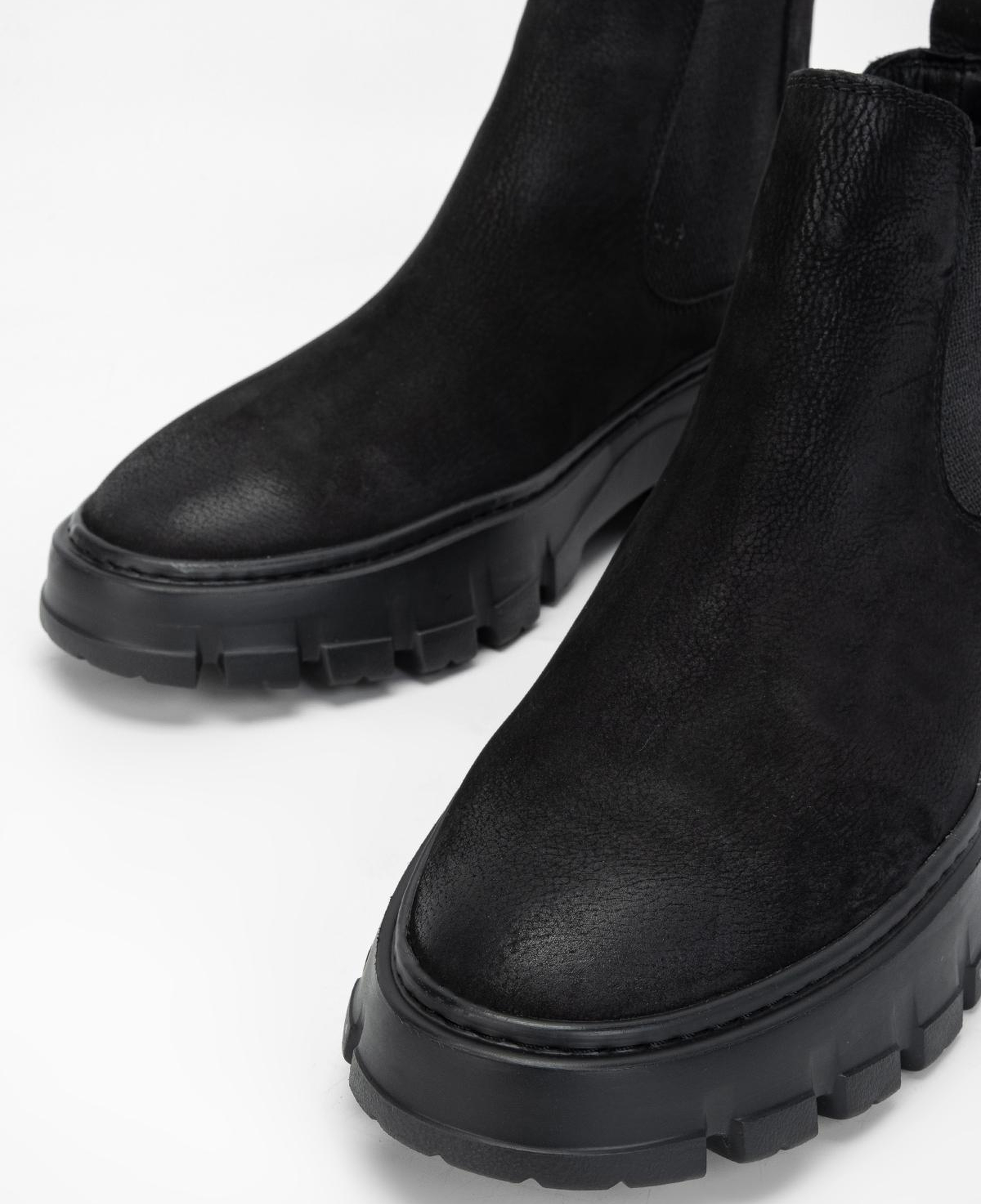 Valmenti Erkek Hakiki Deri Siyah Nubuk Casual Bot