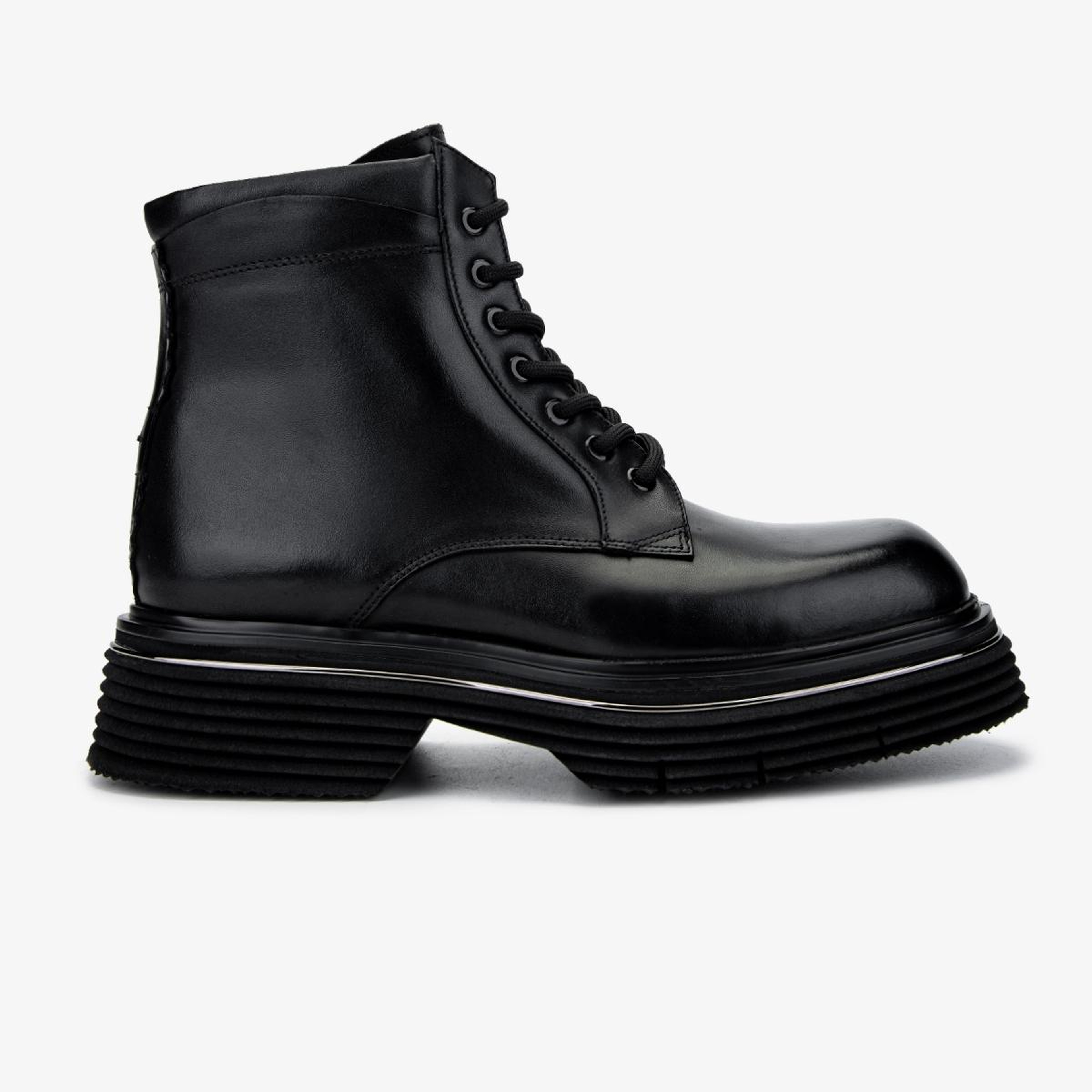 Valmenti Erkek Hakiki Deri Siyah Analin POSTAL Bot