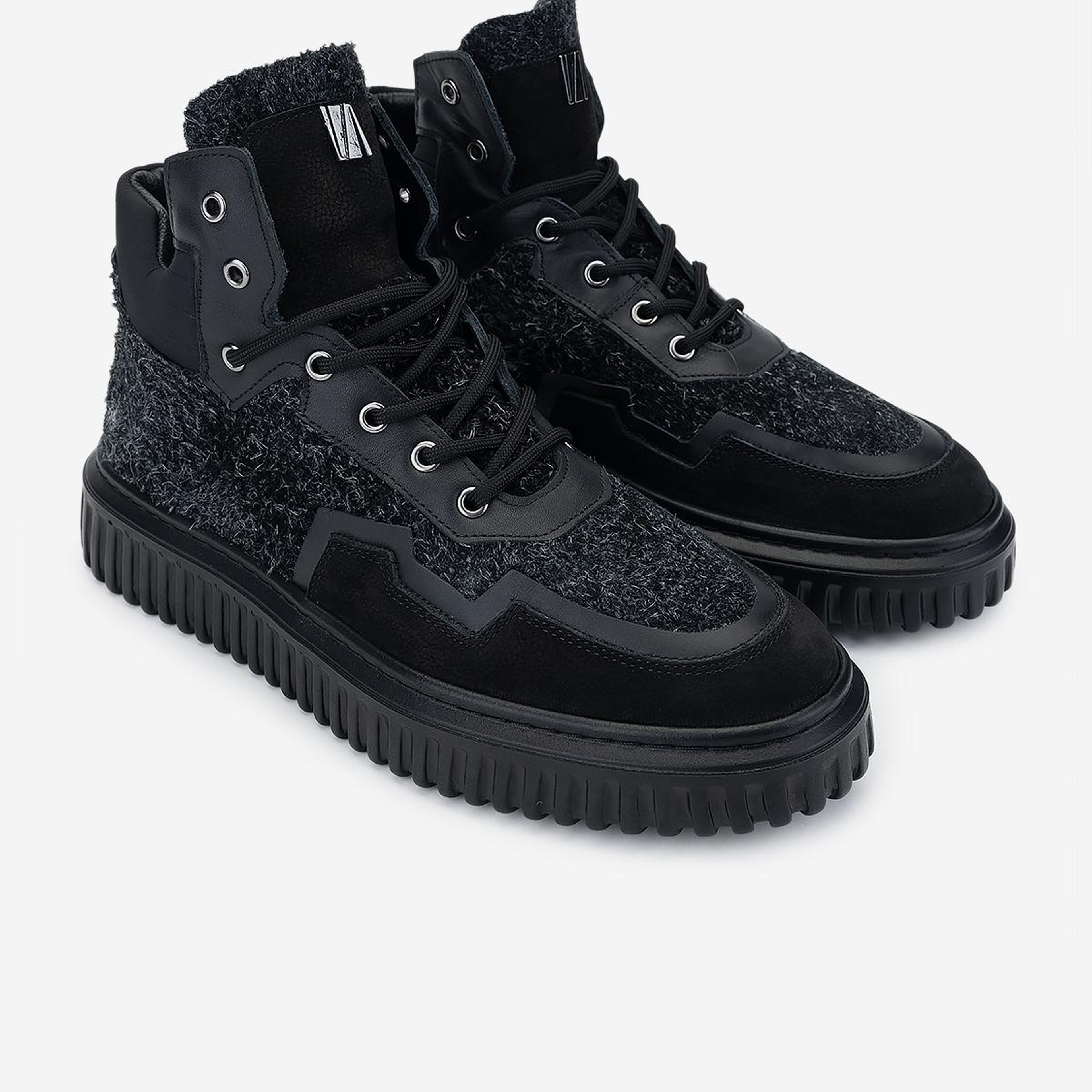 Valmenti Erkek Hakiki Deri Siyah Casual Bot